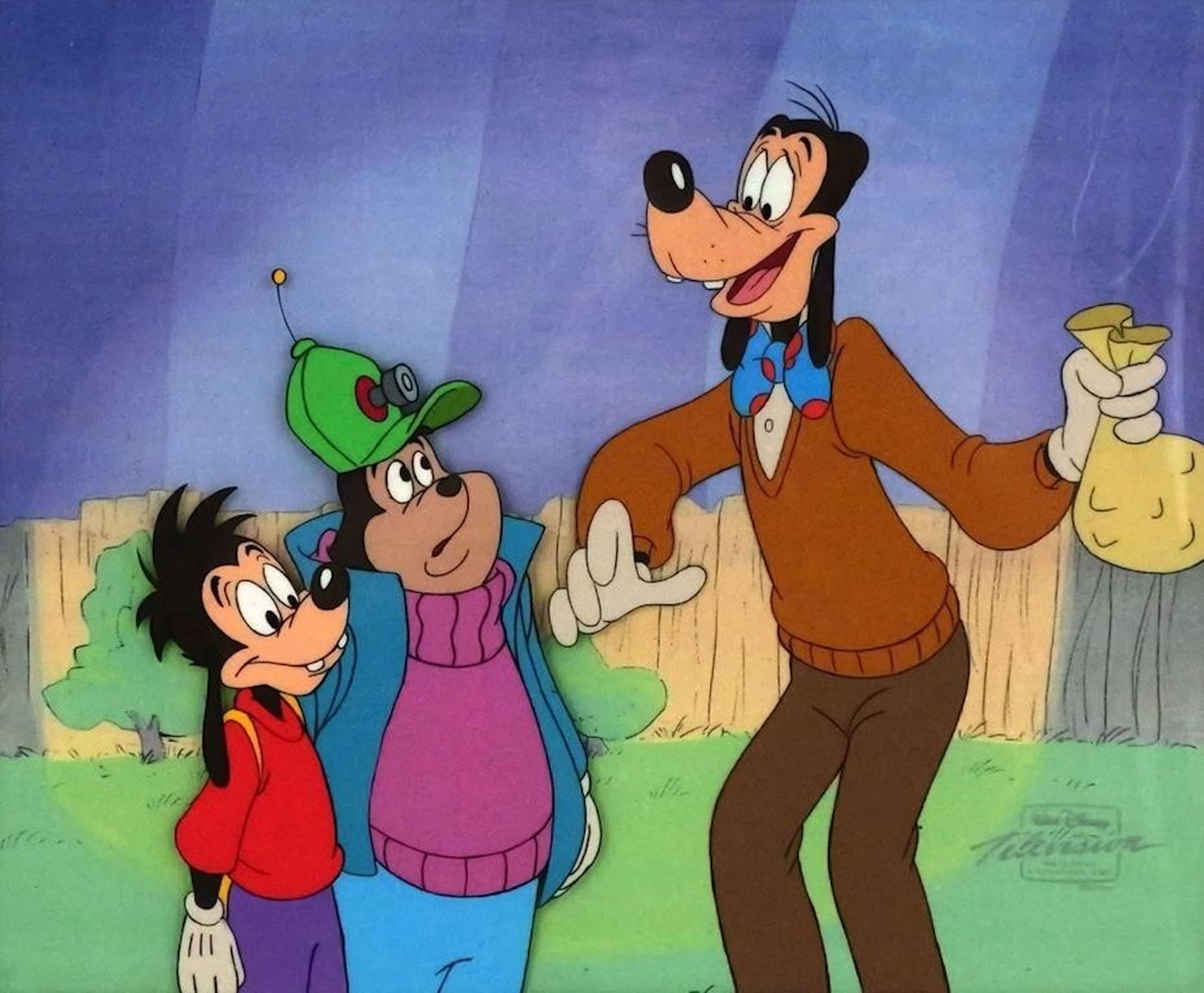 Original Goof Troop Animation Production Cel Art