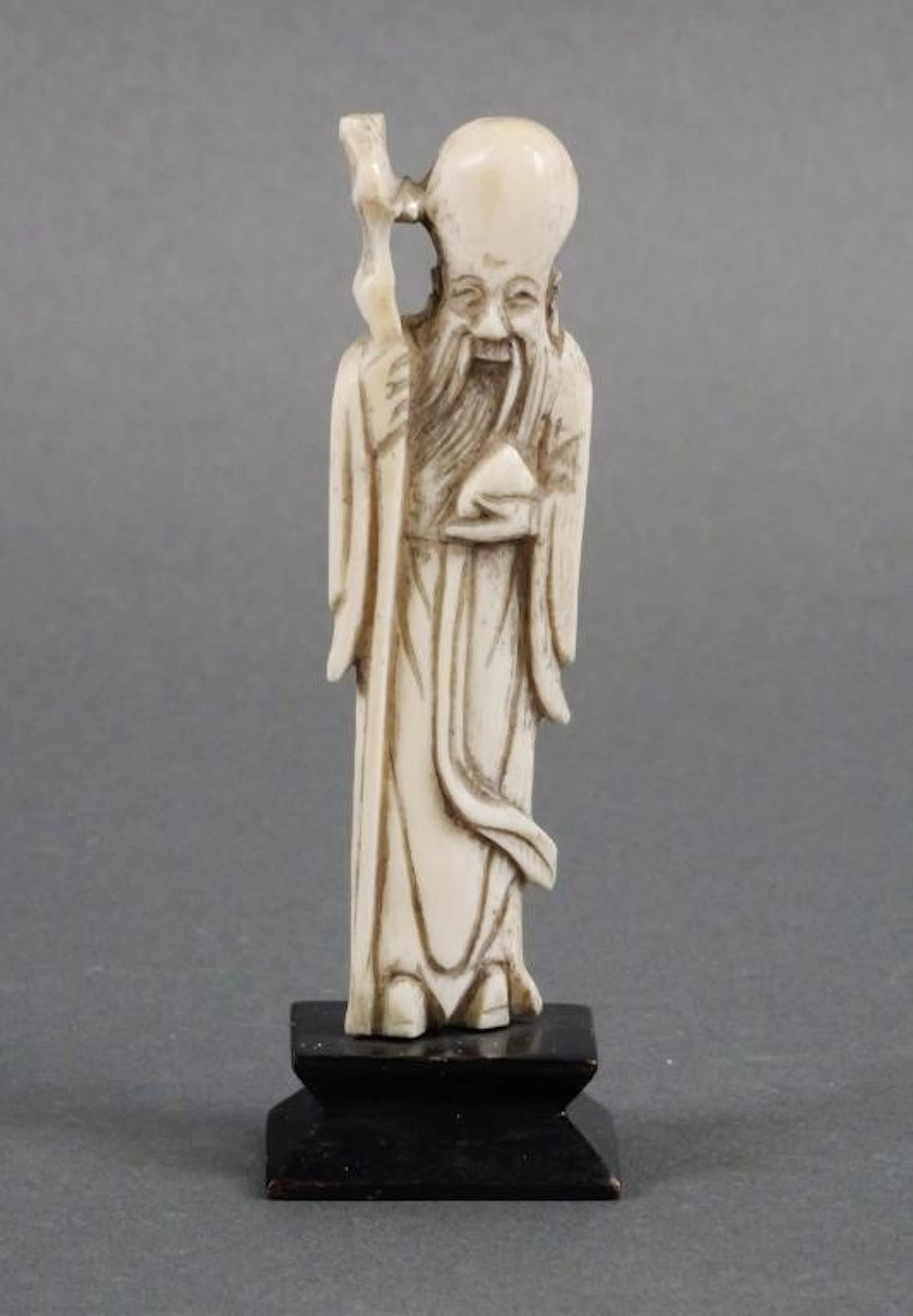 Vintage Carved Ivory Shou Lao Figure