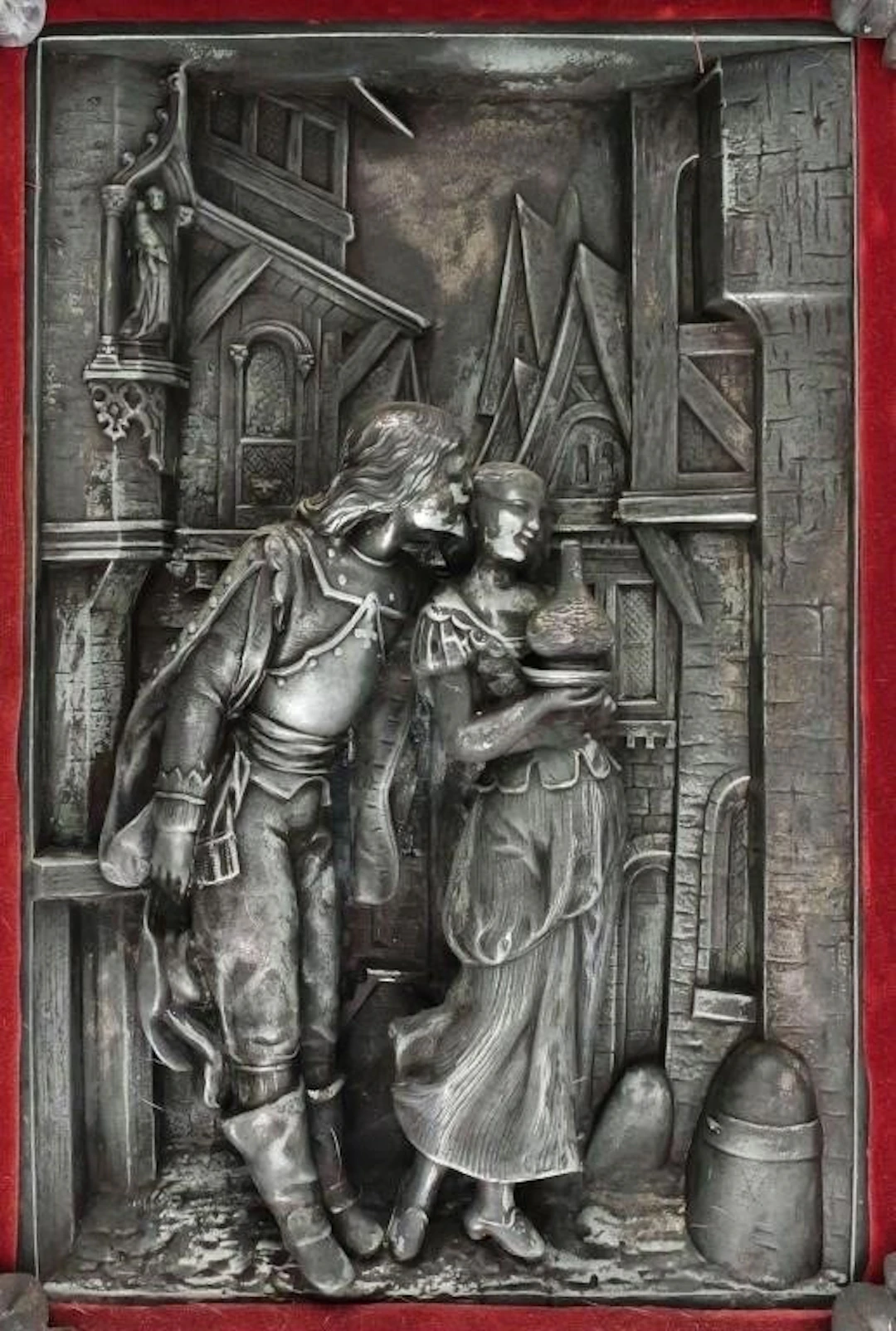 Etienne Alexandre Stella Bronze Relief Plaque