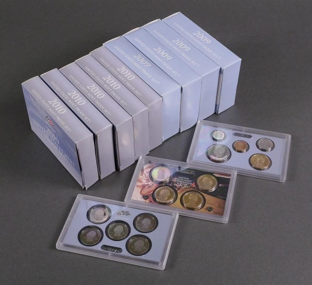 (9) US Mint Proof Sets 2009 2010