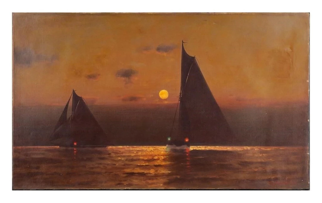 CHARLES S. DORION, Oil on Canvas, Maritime