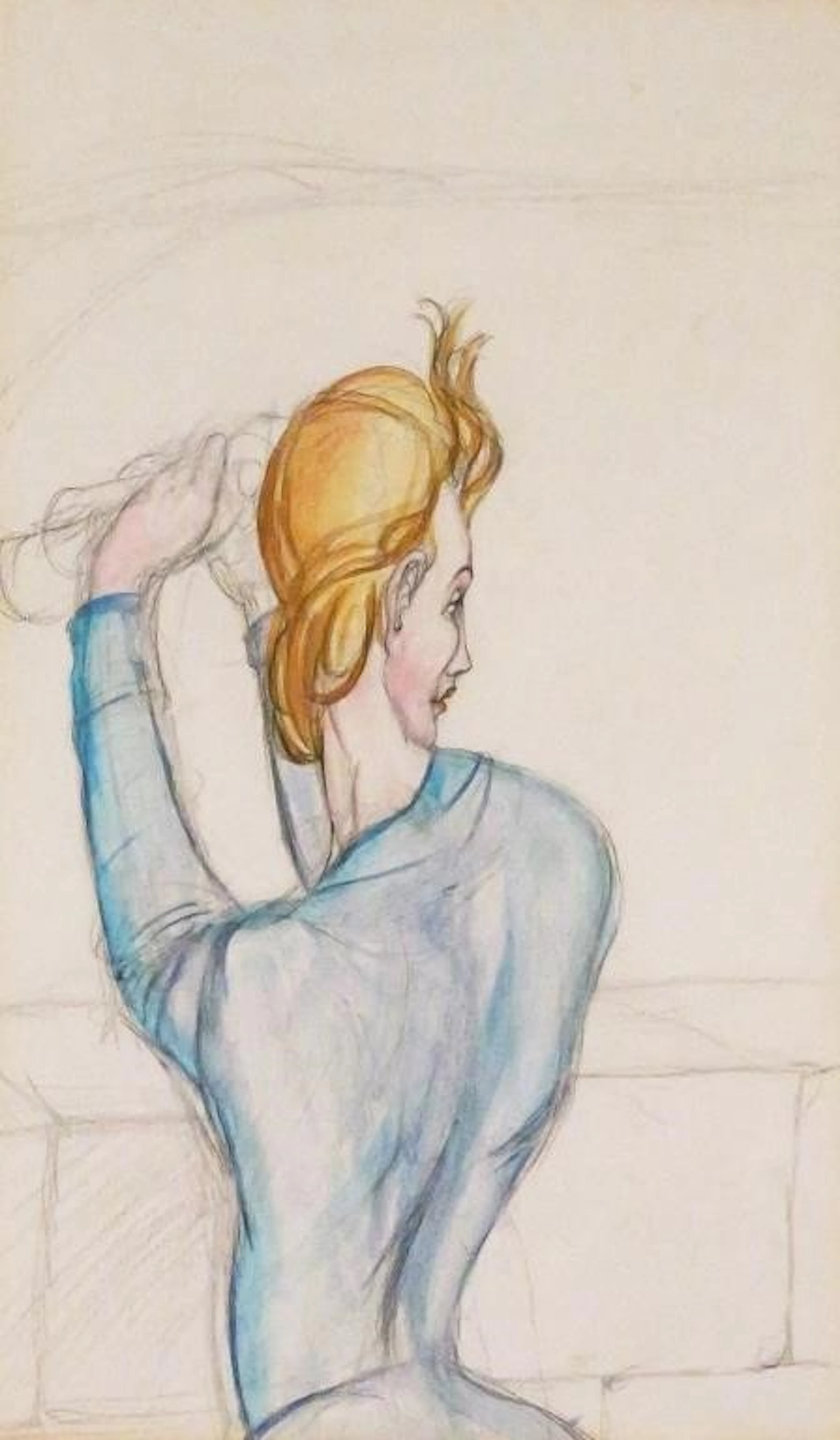 A. VICTOR ORMSBY WOOD Watercolor