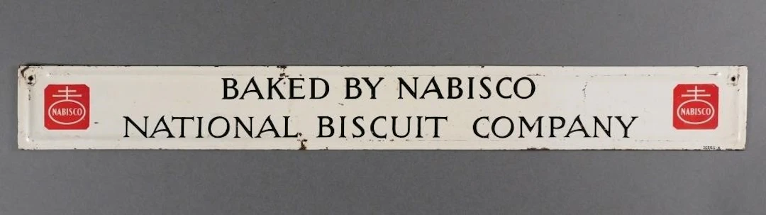 Baked by Nabisco National Biscuit Sign Door Push