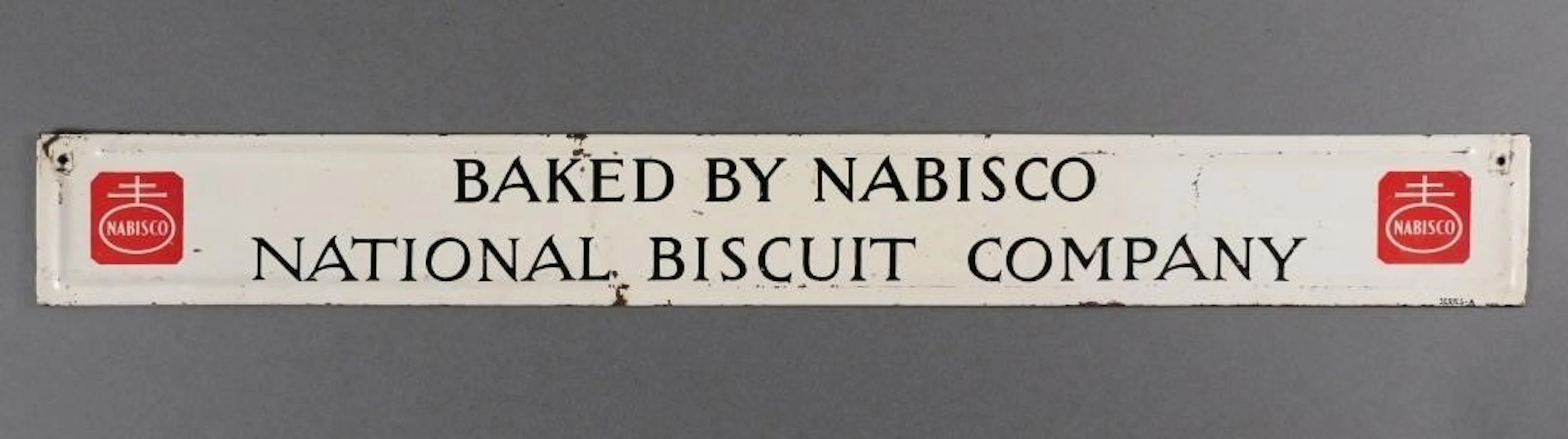 Baked by Nabisco National Biscuit Sign Door Push