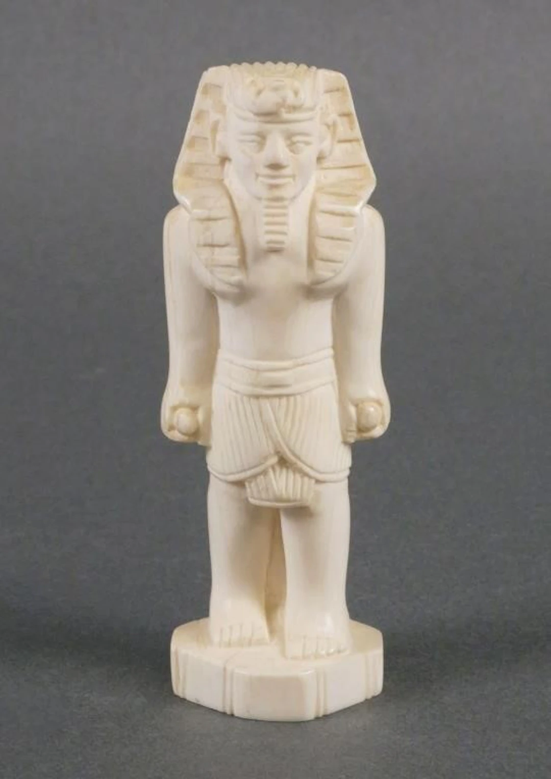 Antique Carved Ivory Egyptian Pharaoh Figure