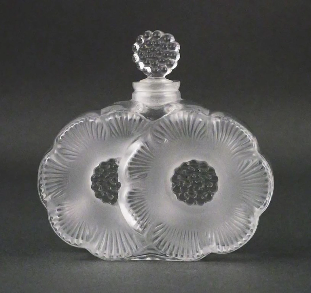 Lalique "Deux Fleurs" Perfume Bottle