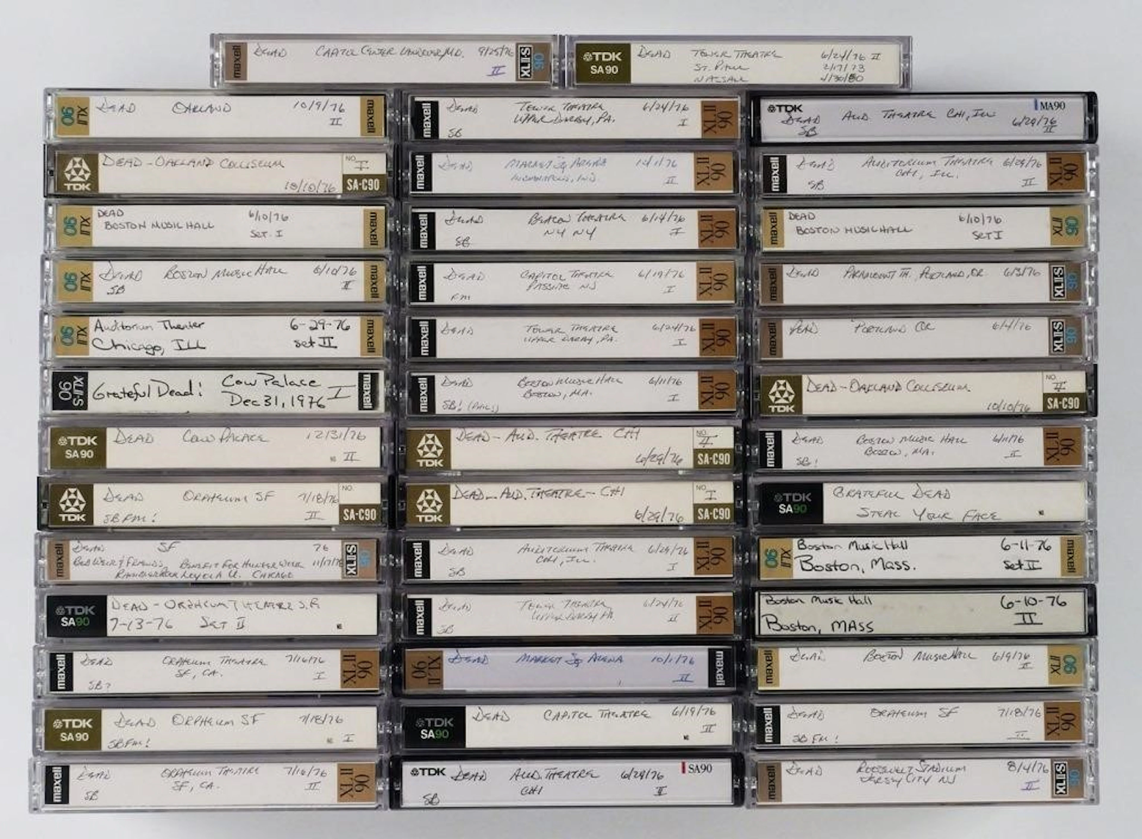 (42) Grateful Dead Live Cassette Tapes 1976