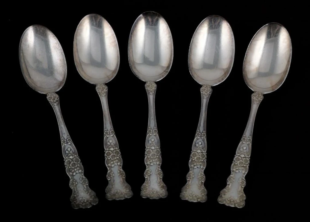 (5) Sterling Silver Gorham Buttercup Spoons