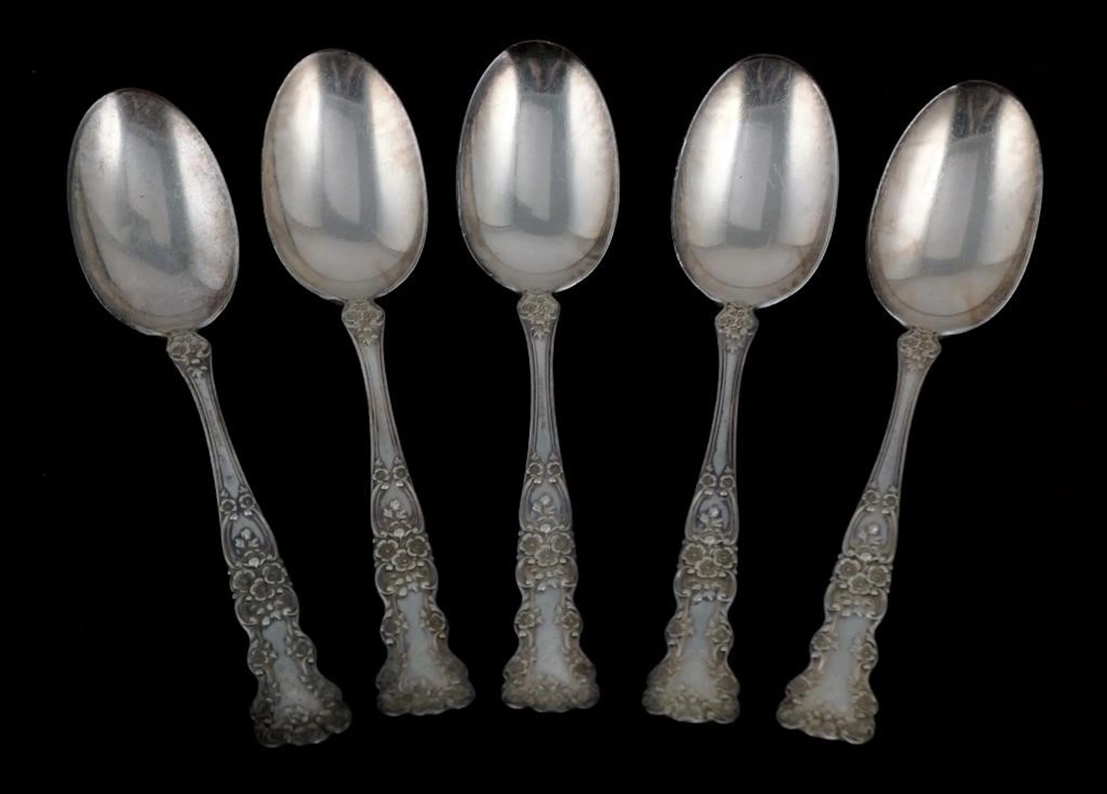 (5) Sterling Silver Gorham Buttercup Spoons