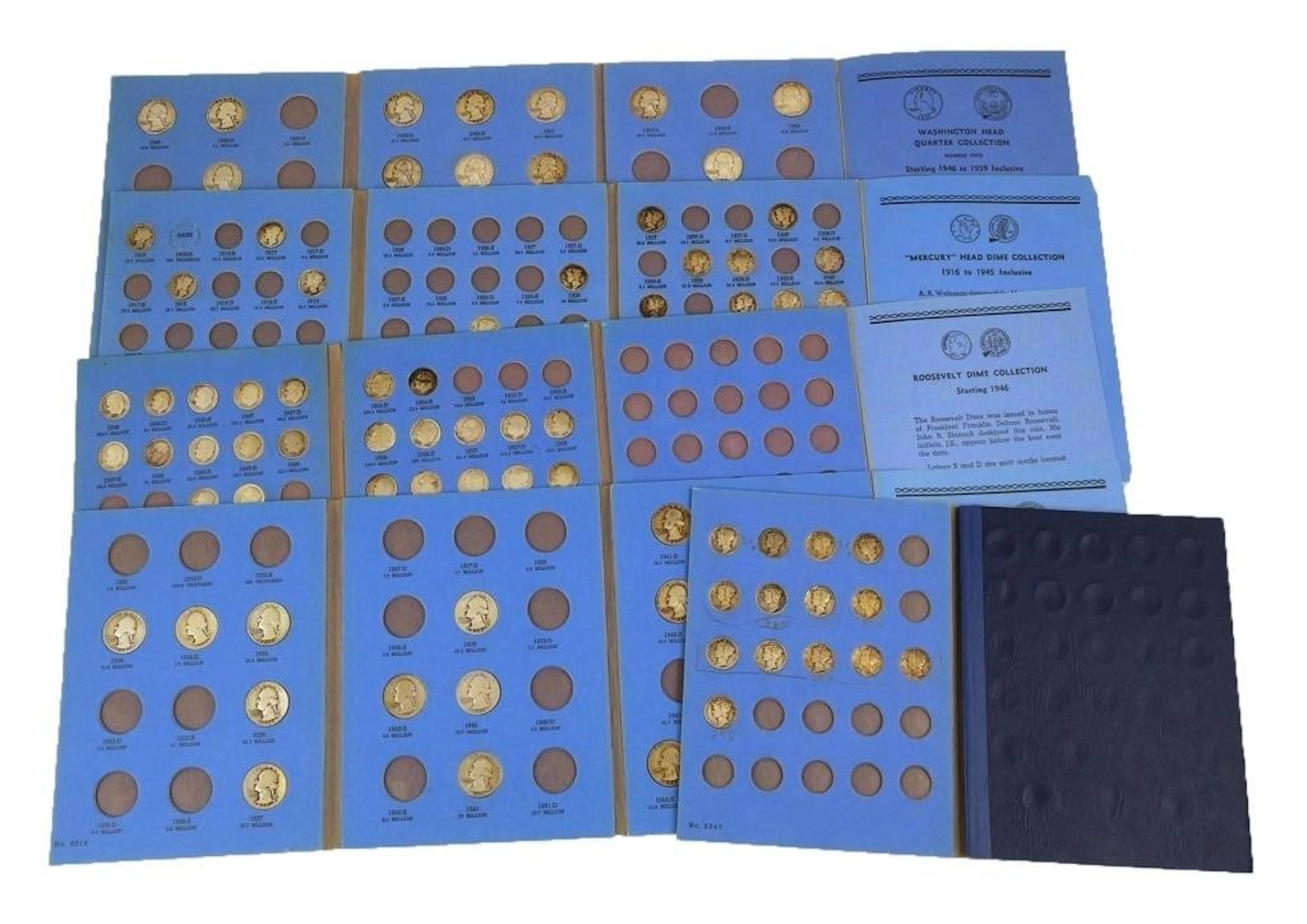 (5) Whitman Albums w/ U.S. Silver Coins
