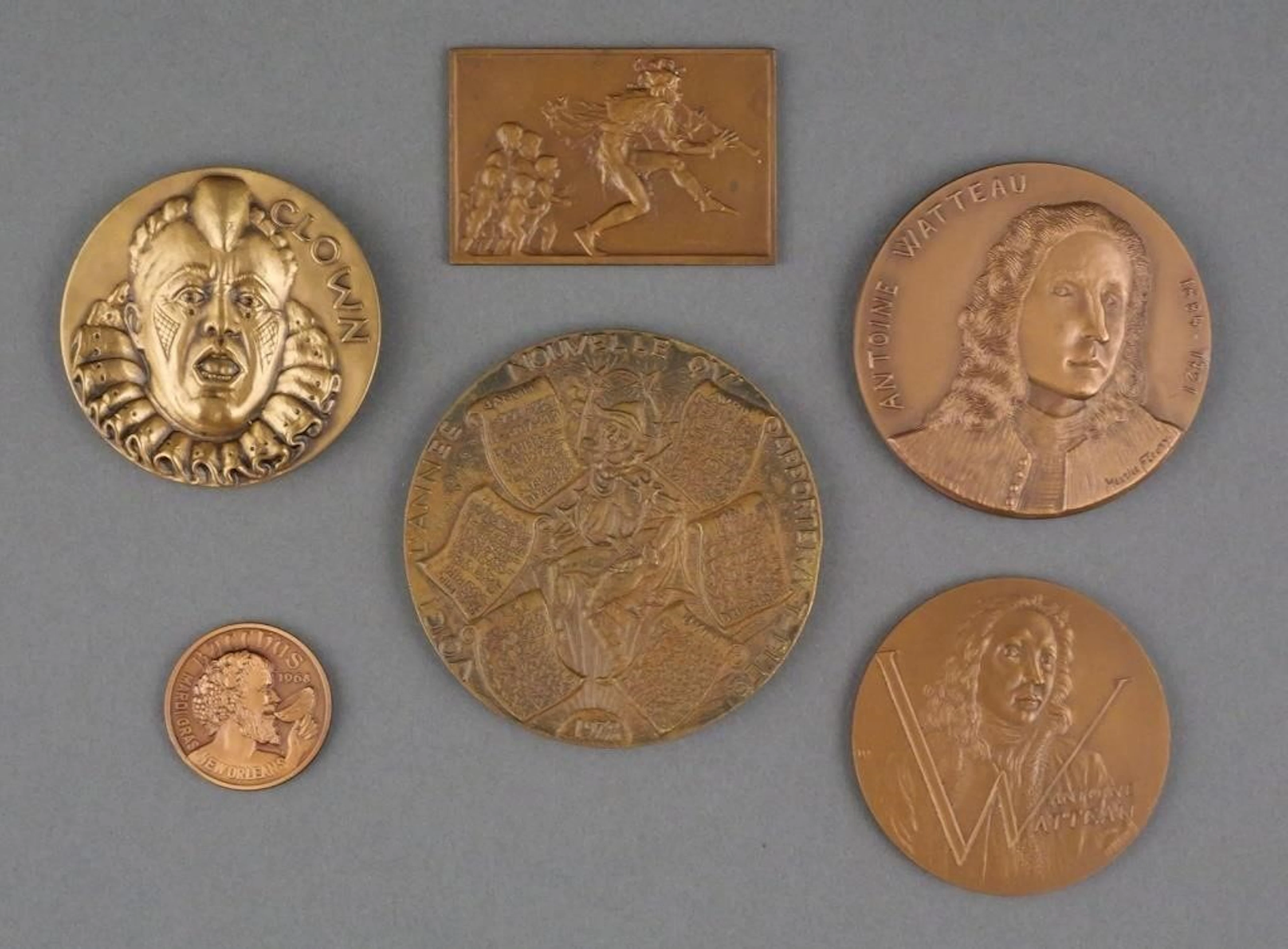 (6) Bronze Art & Commemorative Medals