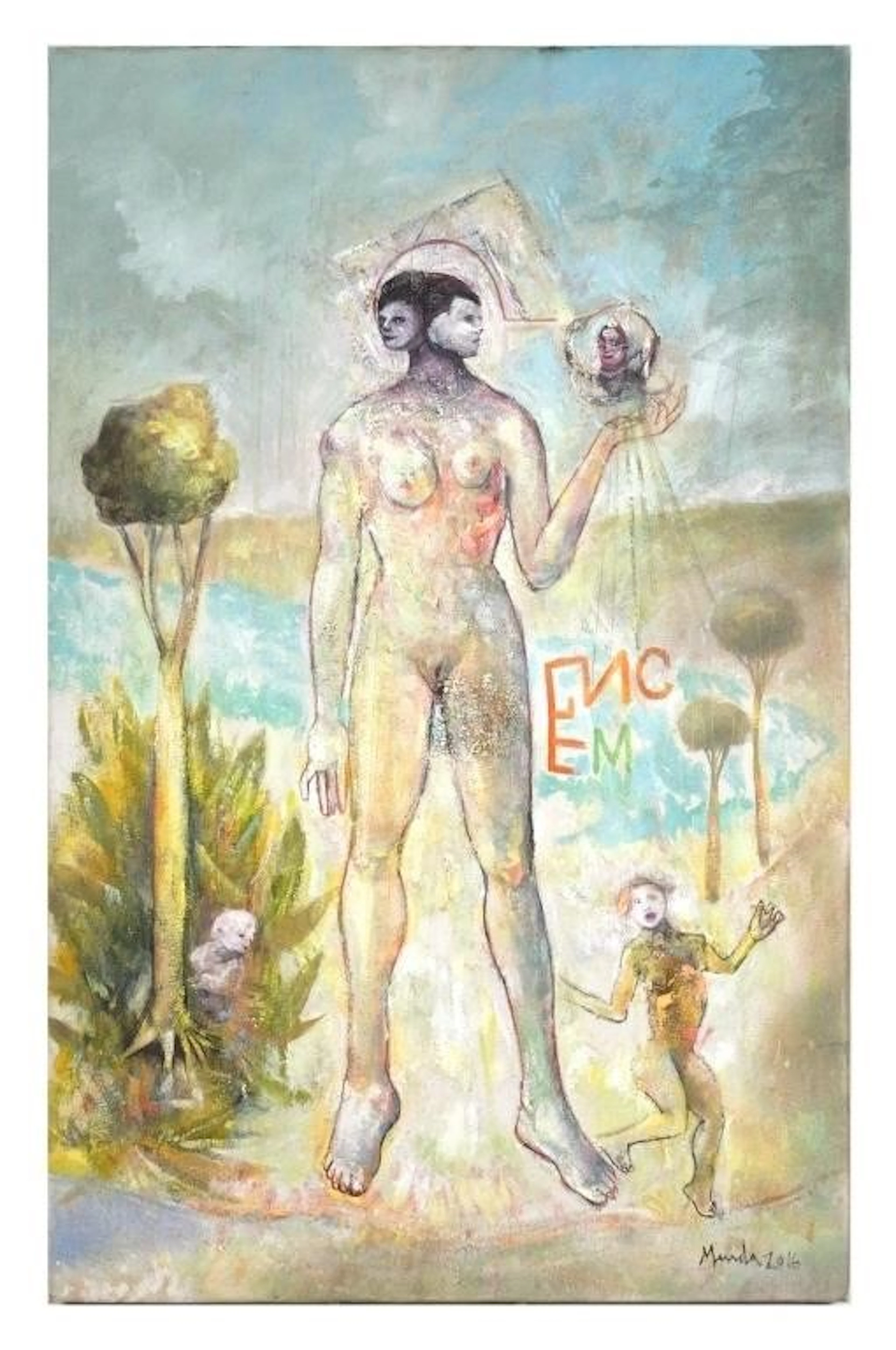 IGNACIO MERIDA, Cuba Surrealist Painting