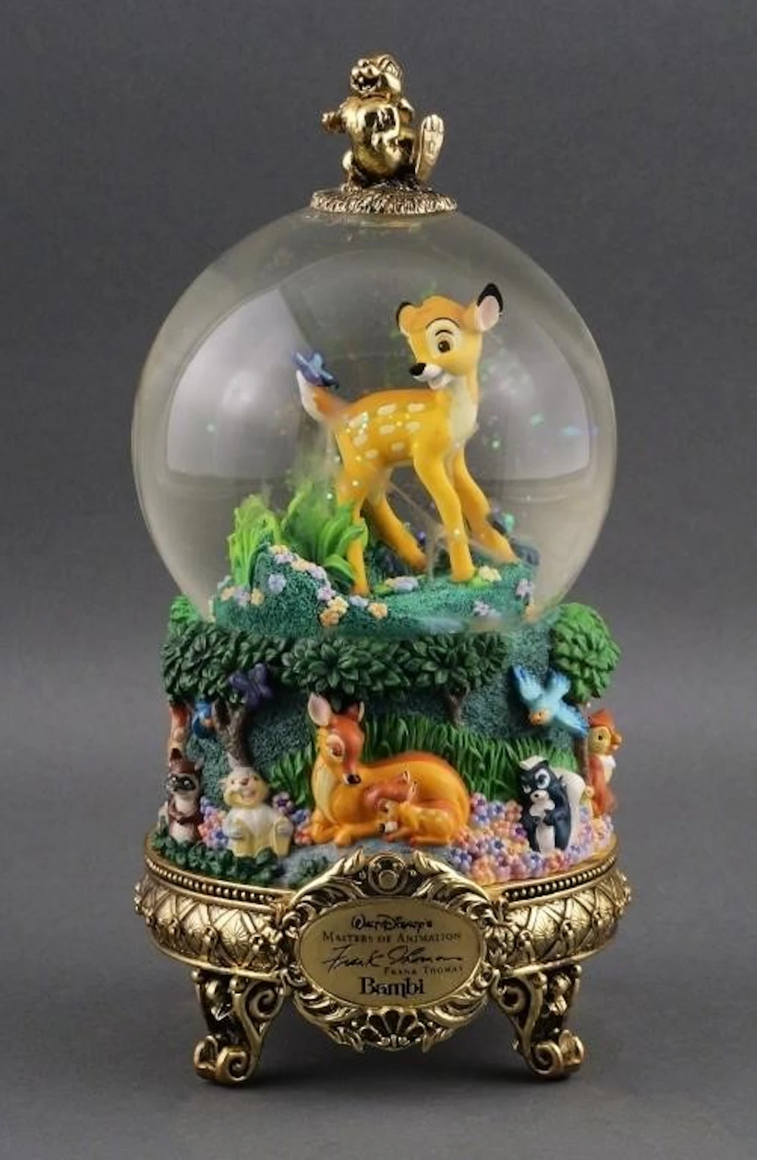 Disney Bambi Masters of Animation Snow Globe
