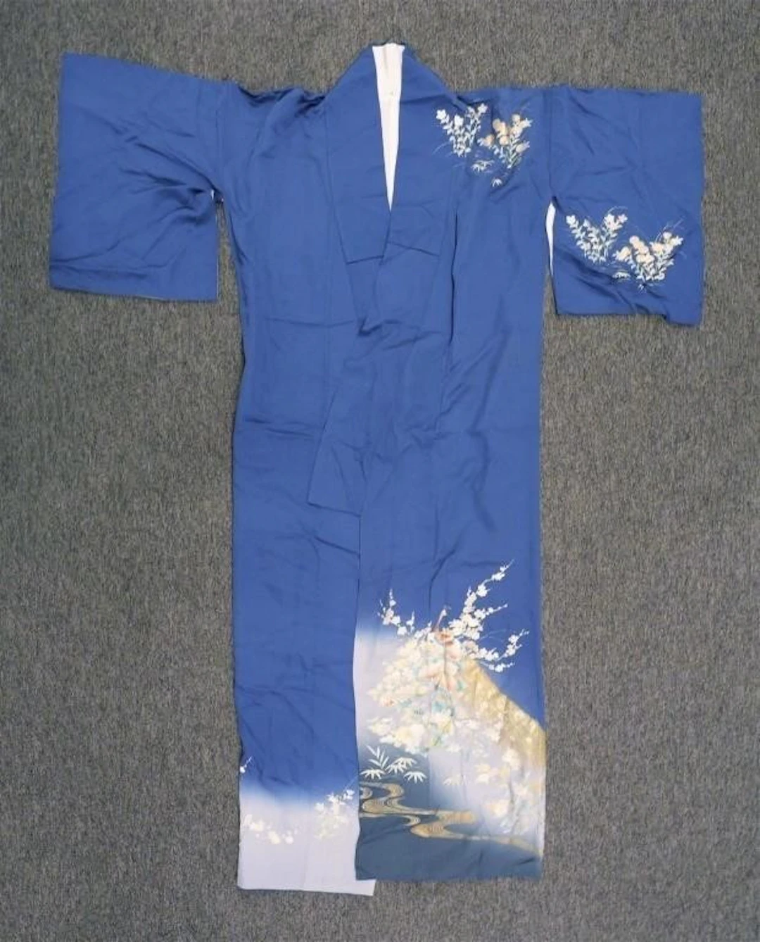 Japanese Kimono & Hiroshige Silk Prints