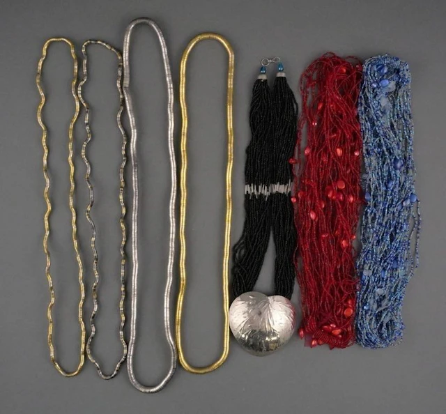Assorted Beaded and Metallic Necklaces