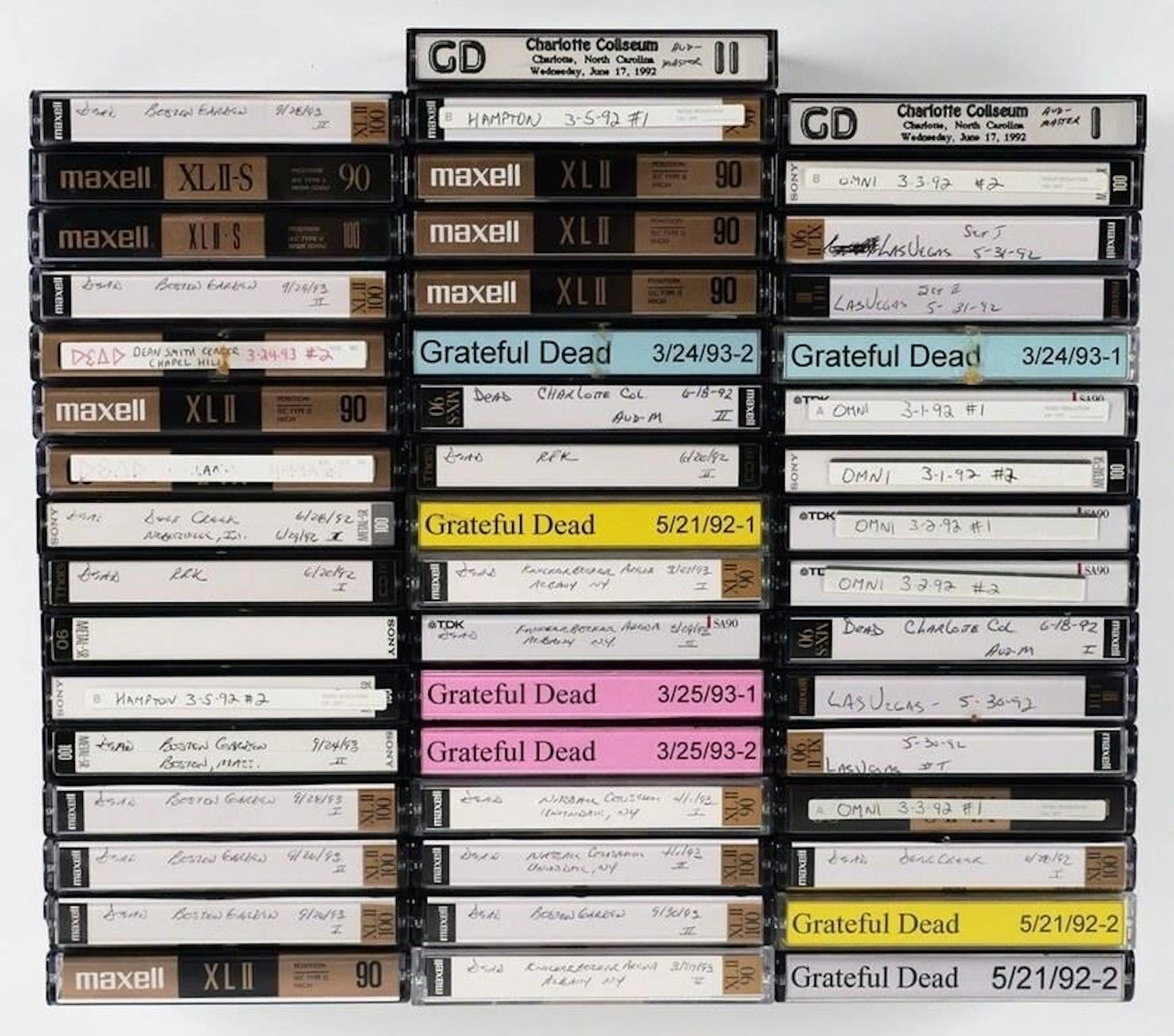 (49) Grateful Dead Concert Cassette Tapes 1992-94