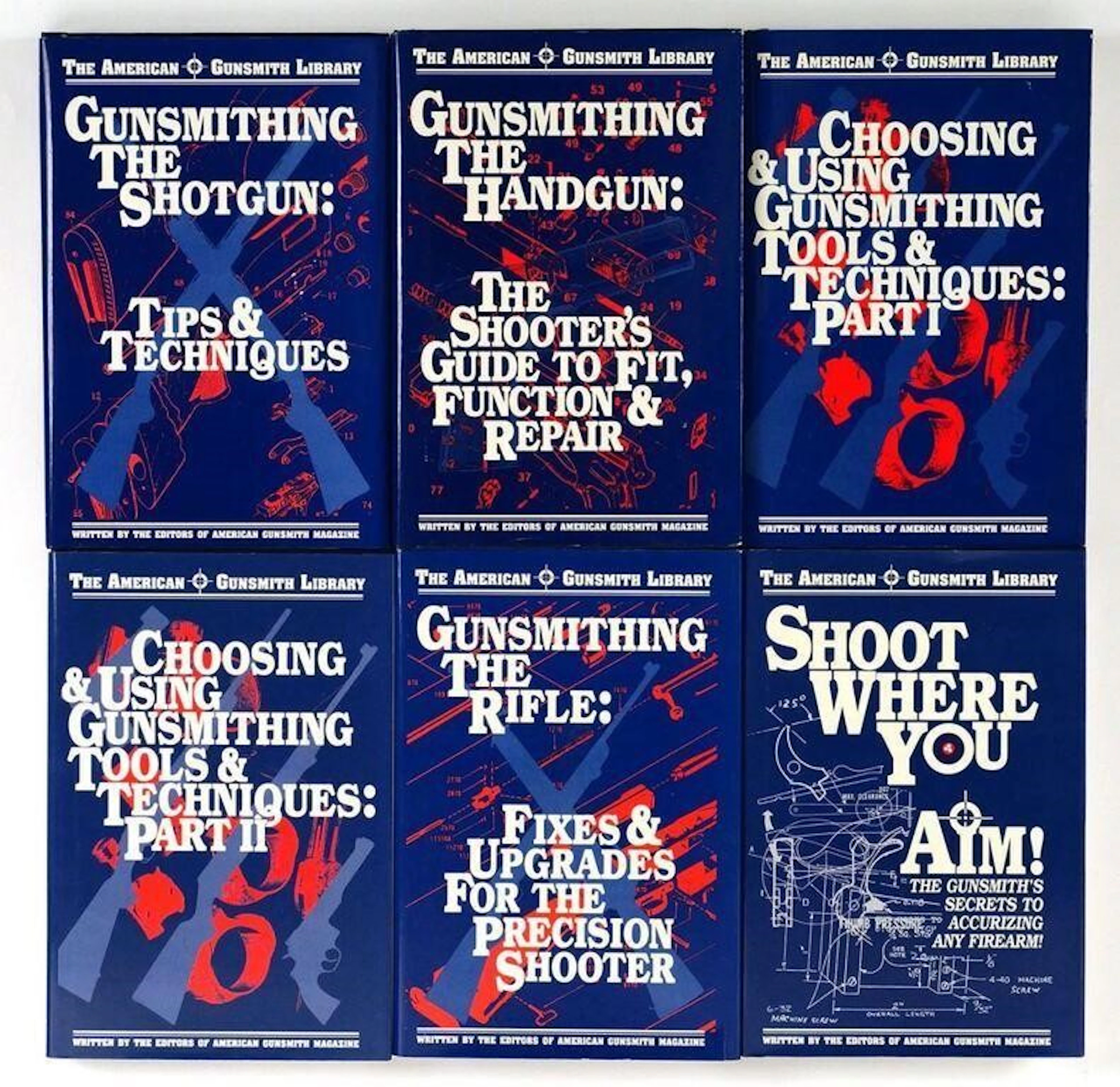 (6) American Gunsmith Library Reference Books