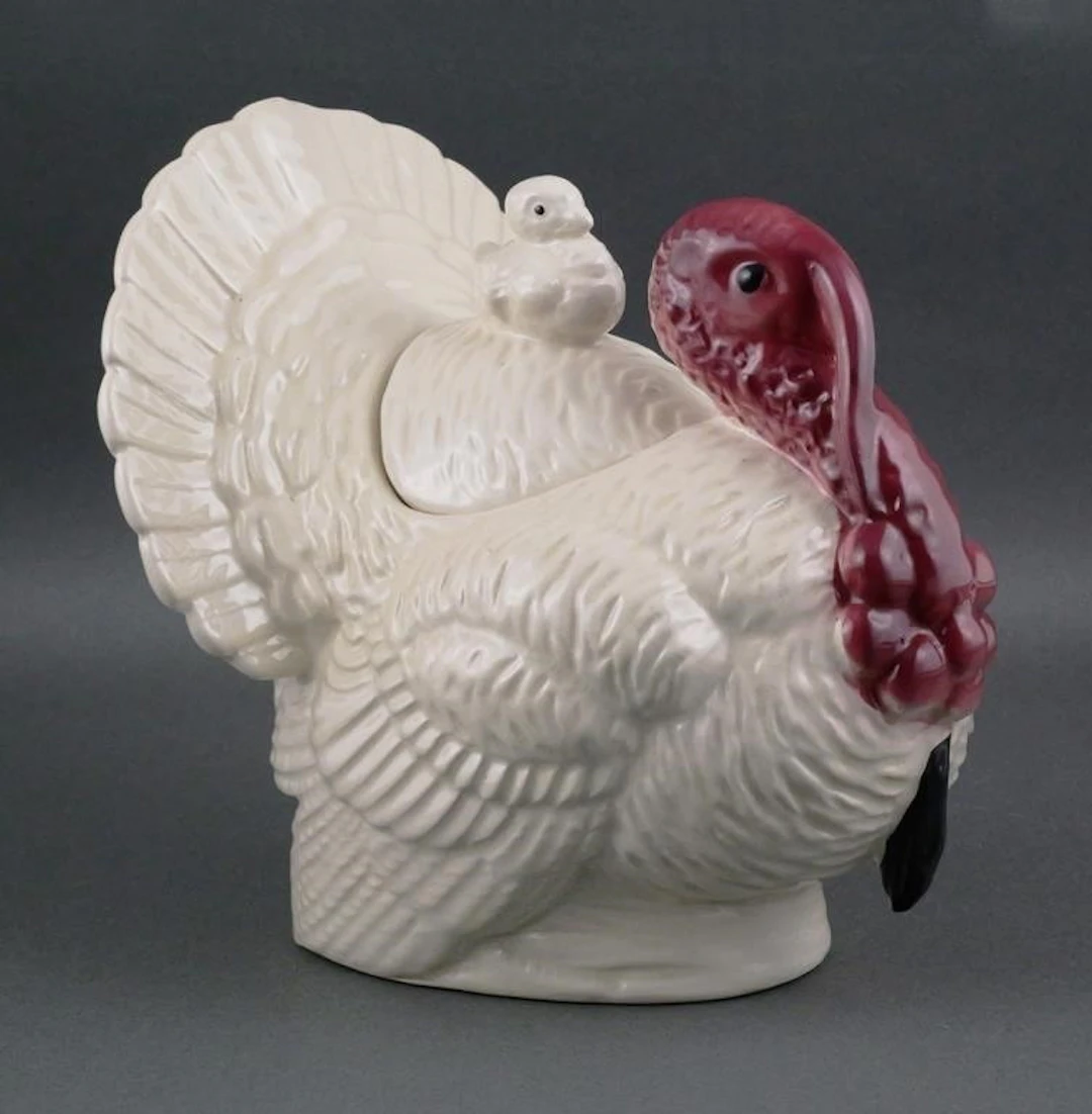 Vintage Ceramic Turkey Cookie Jar
