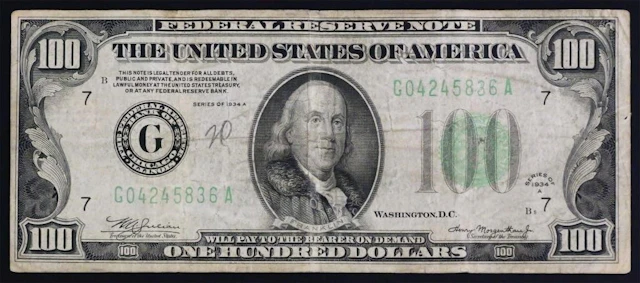 1934A $100 Federal Reserve Note Chicago