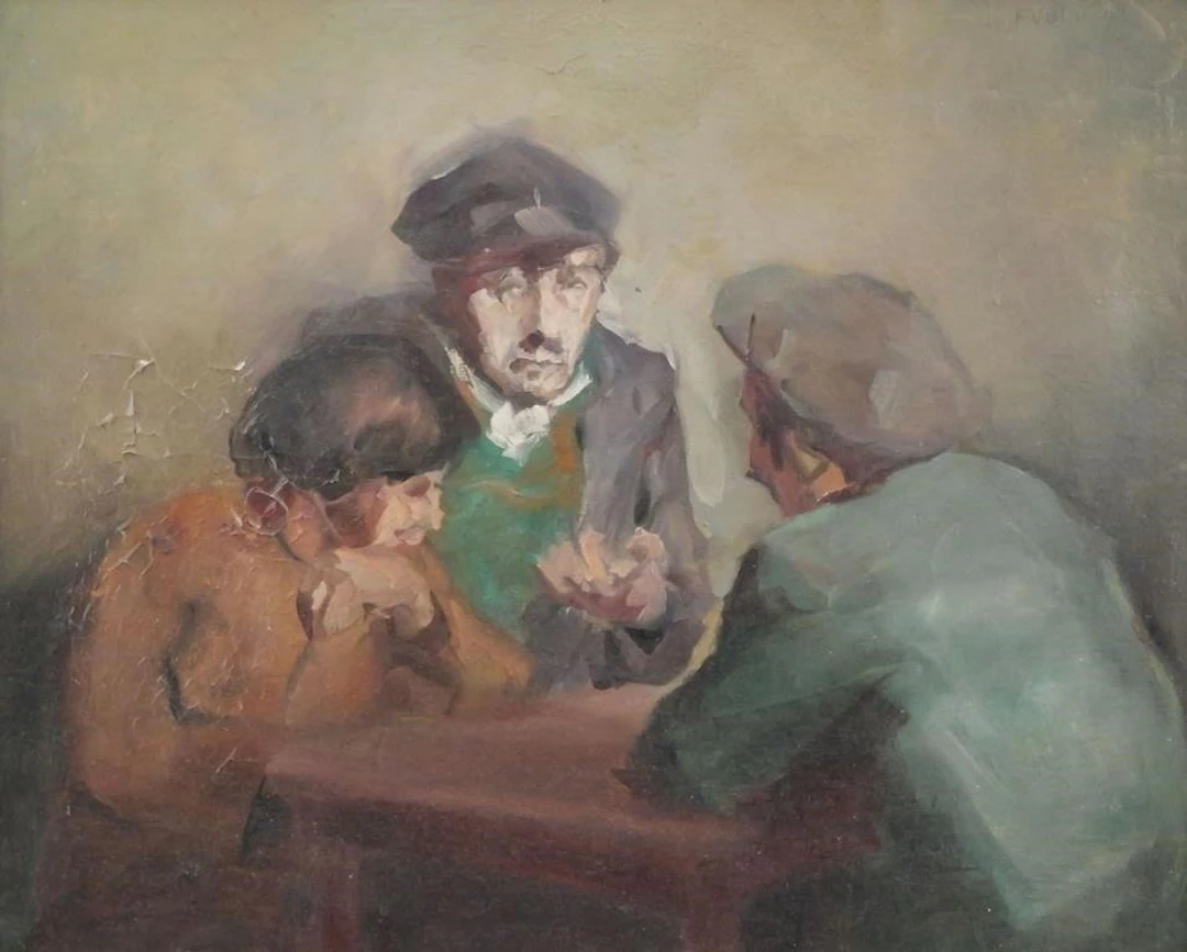 PIERRE VILLAIN, Oil on Canvas
