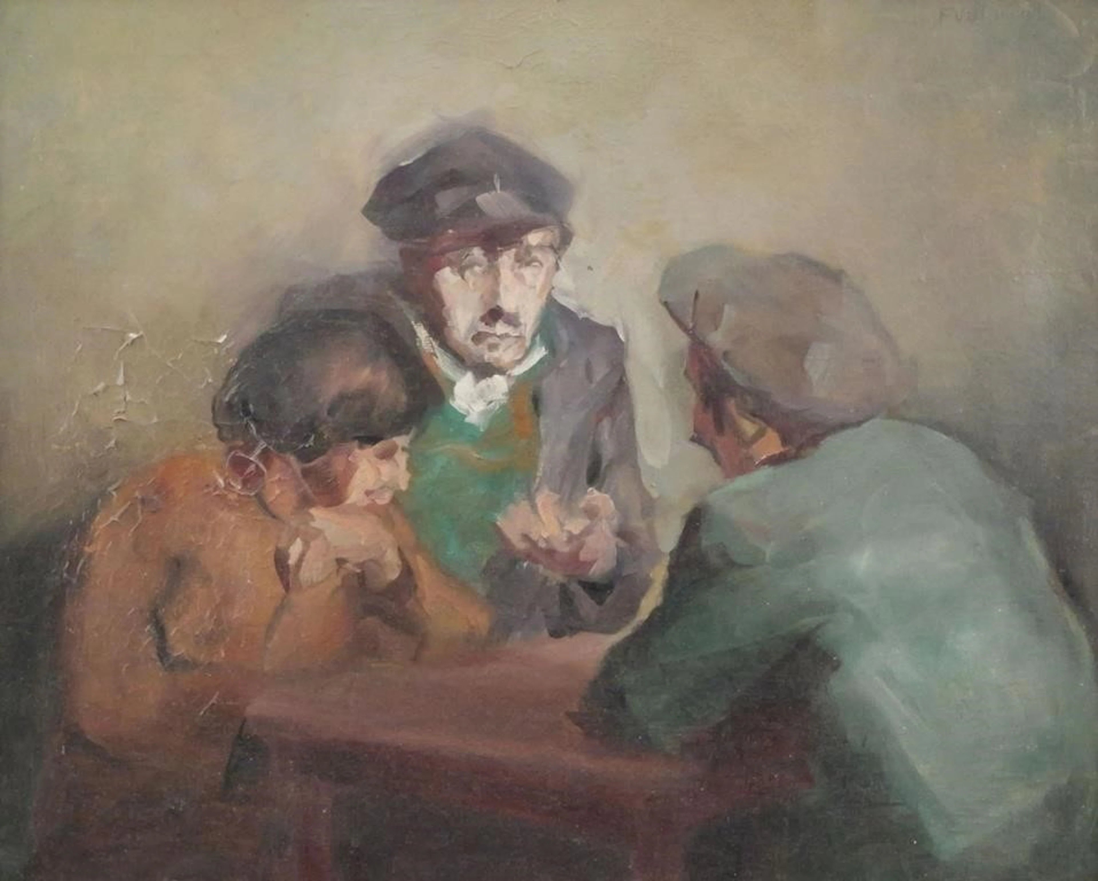 PIERRE VILLAIN, Oil on Canvas