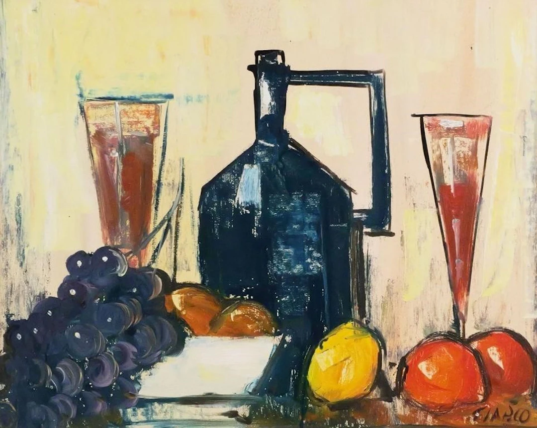 Mid Century O/C Still Life, Signed