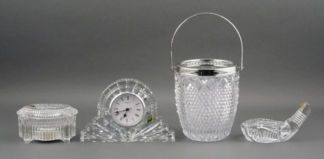 (4) Waterford Crystal & Glass Accessories