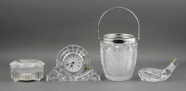 (4) Waterford Crystal & Glass Accessories