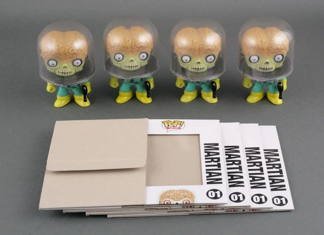 (4) Funko Pop Vinyl Mars Attacks Martian No. 01