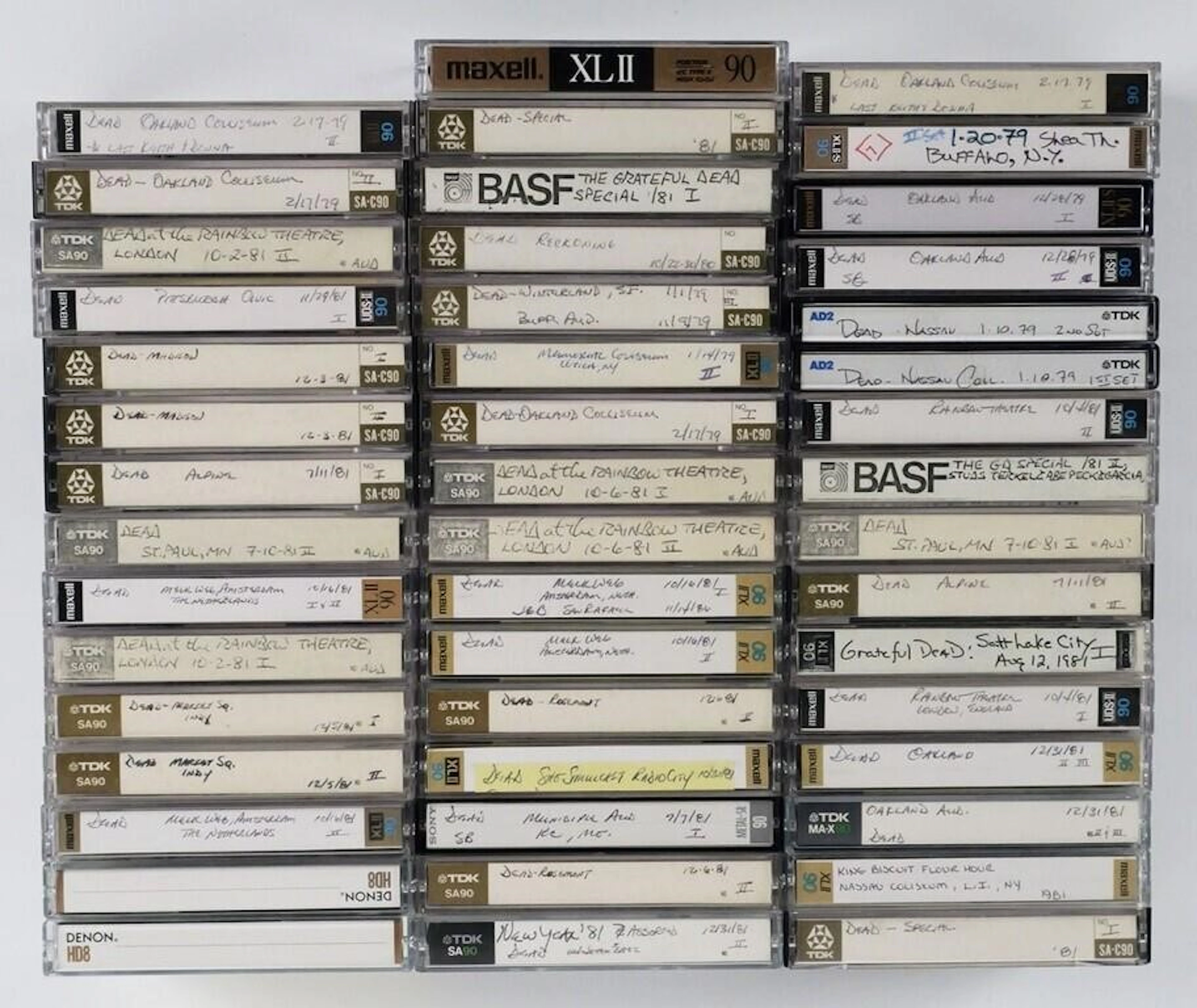 (47) Grateful Dead Live Cassette Tapes 1979-81