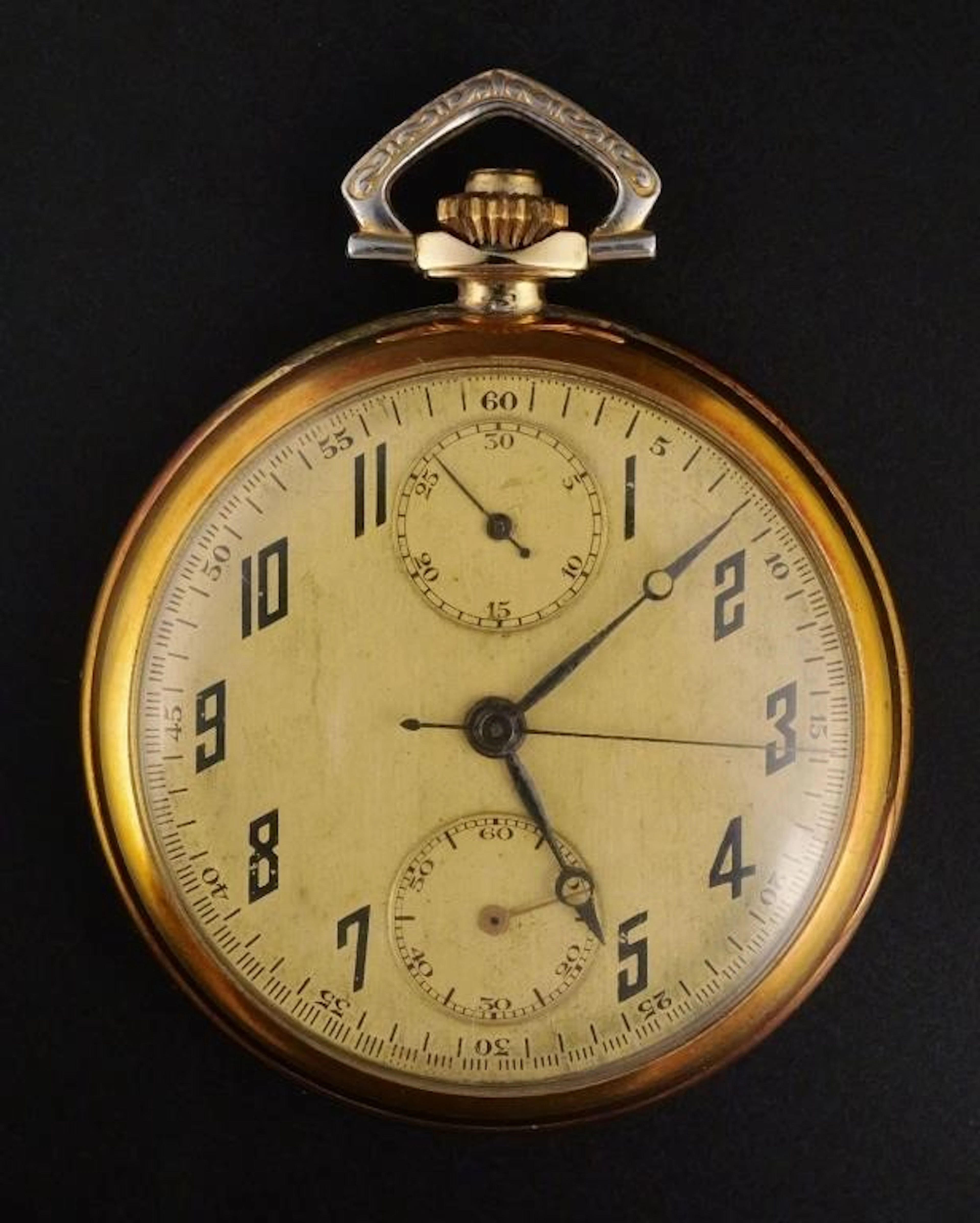 14KT GF Pocket Watch Indy Car Driver Mauri Rose