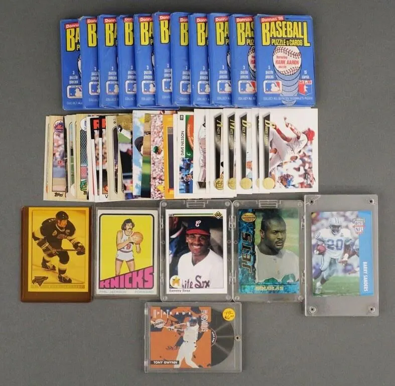 Grouping of Vintage Sports Cards and Packs