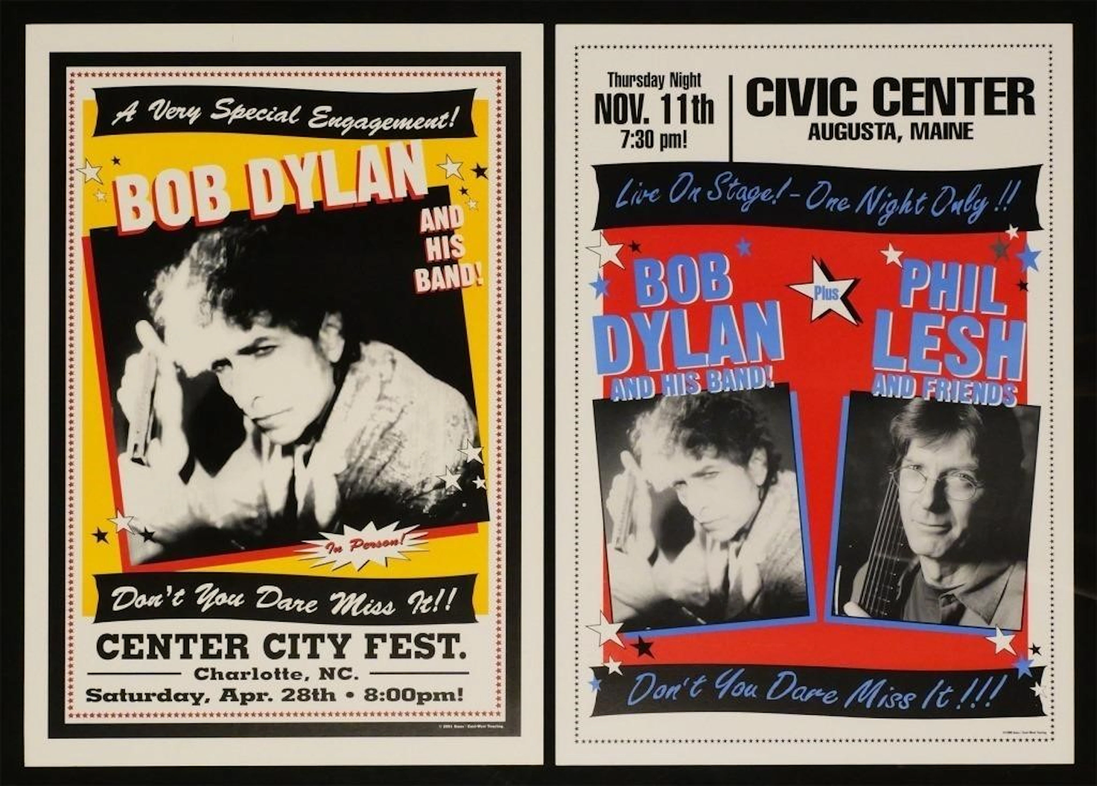 (4) Bob Dylan Concert Posters 1998-2001