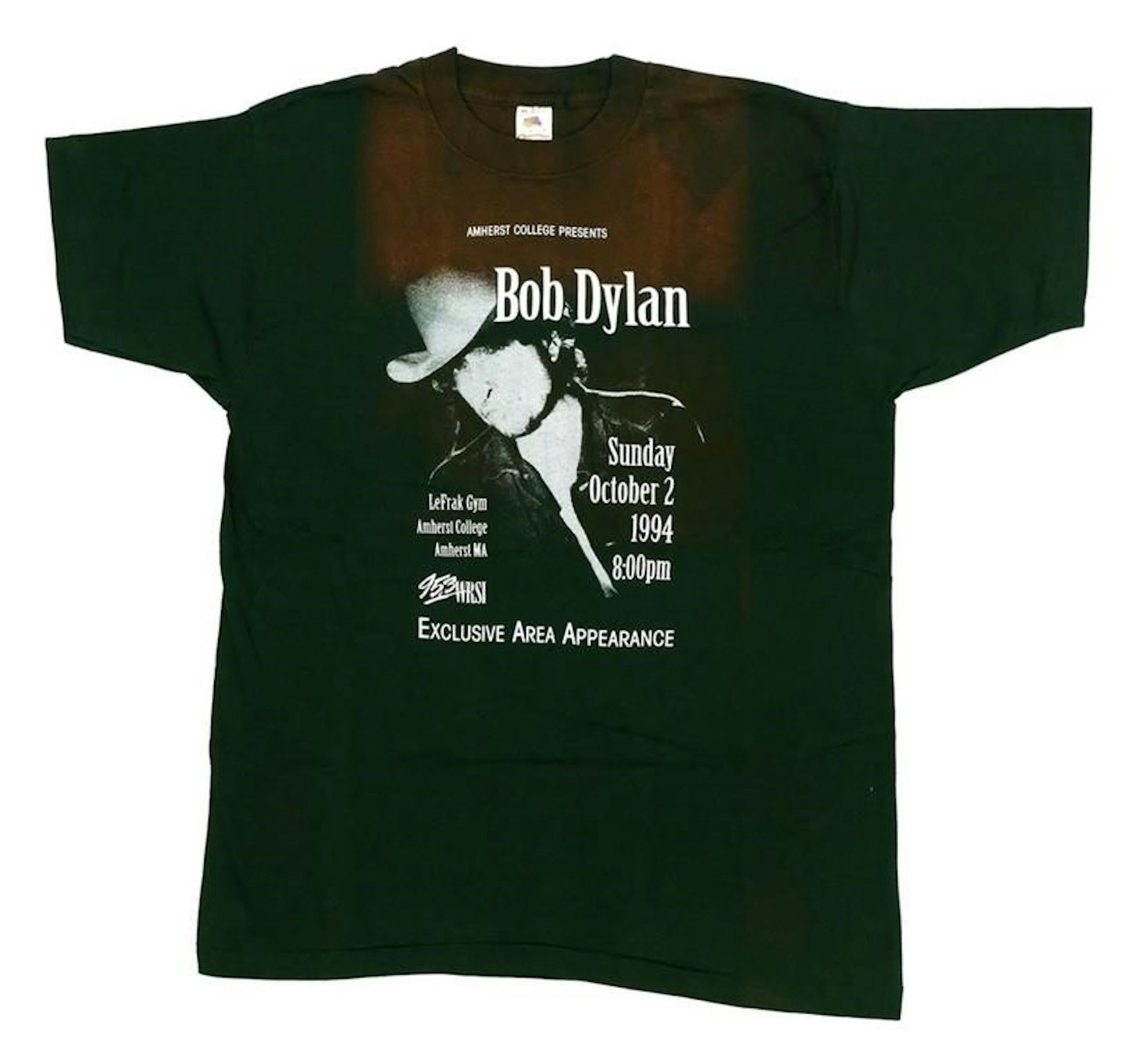 1994 Bob Dylan Amherst College Concert T-Shirt