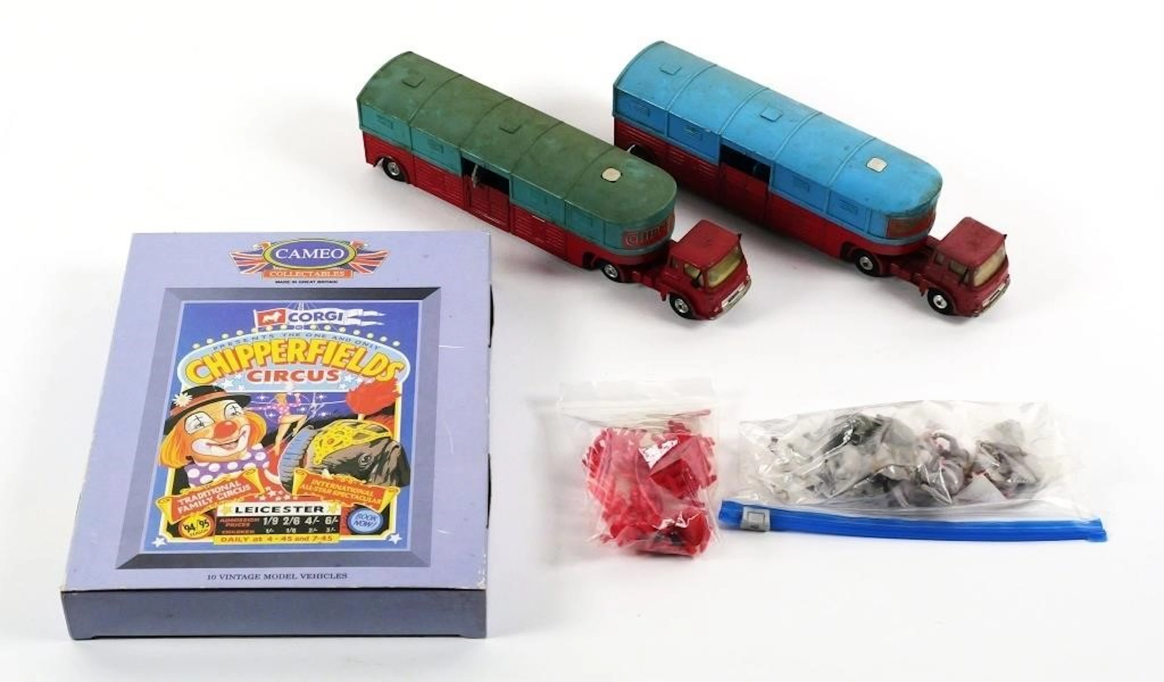 (3) Vintage Corgi Chipperfields Circus Sets