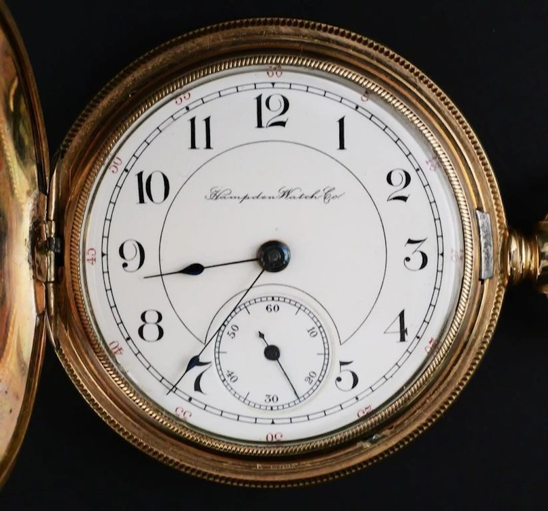 Antique Hampden Hunter Pocket Watch