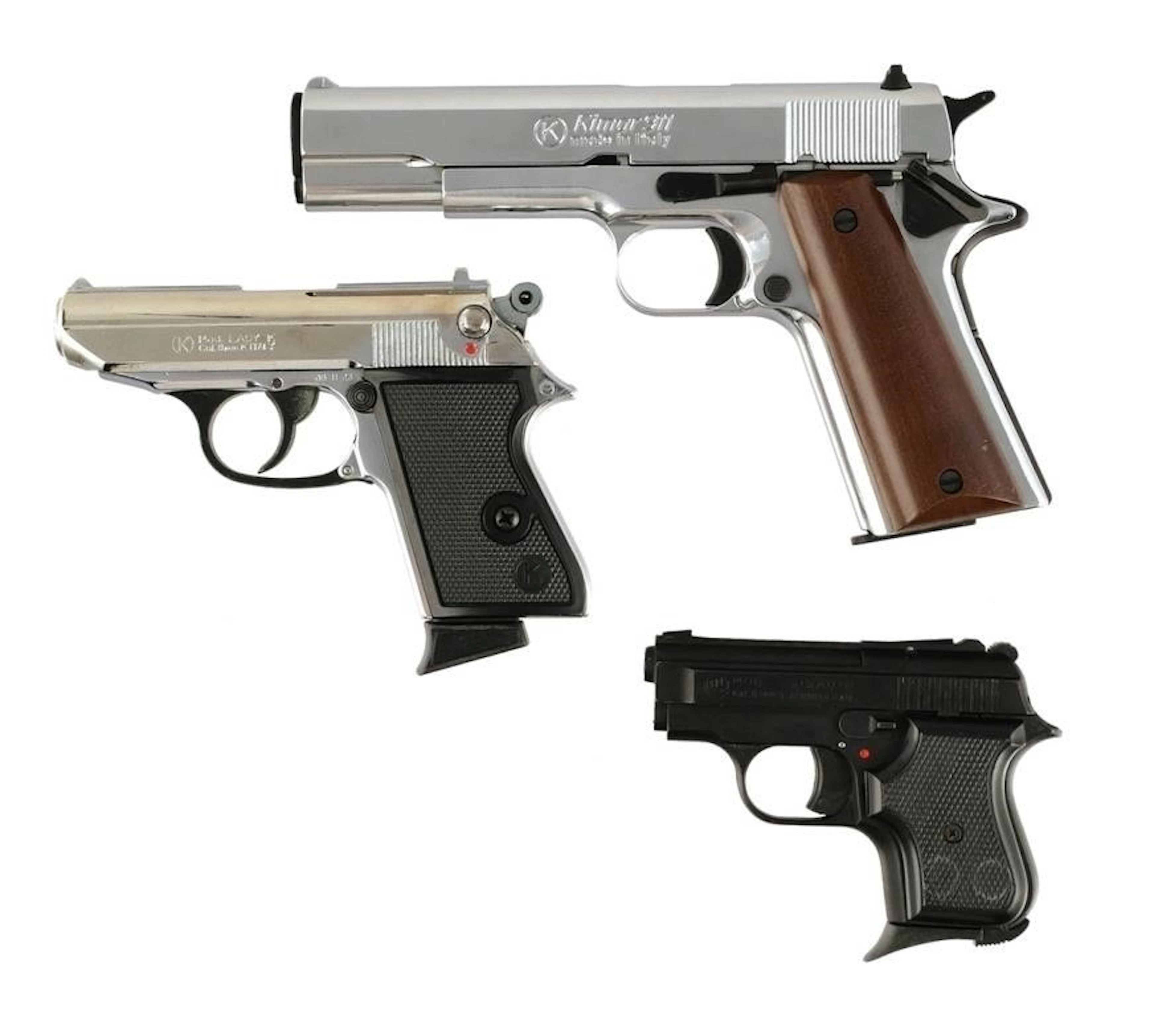 (3) Italian 8mm Blank-Firing Pistols