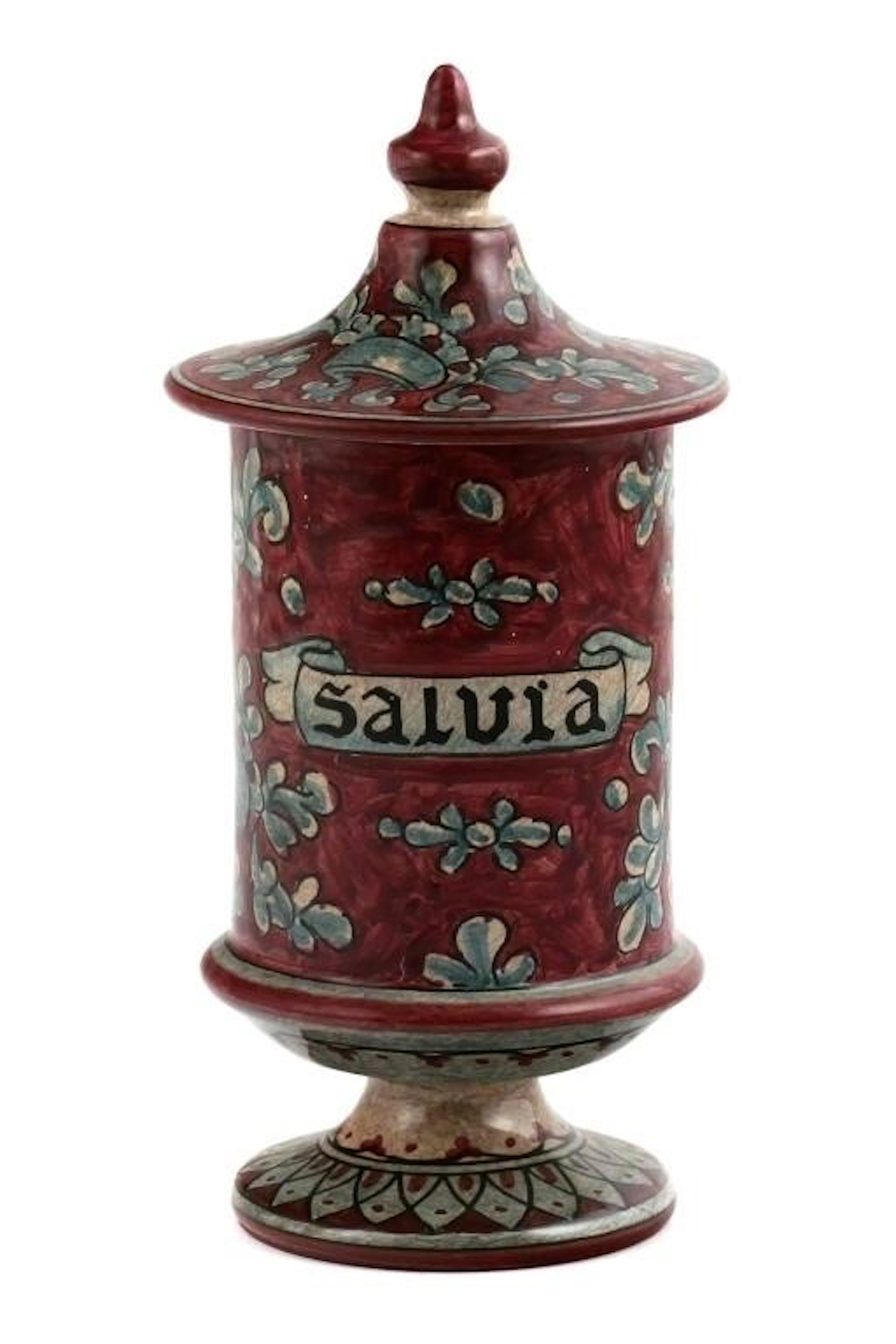 Vintage Biagioli Gubbio Italian Majolica Jar
