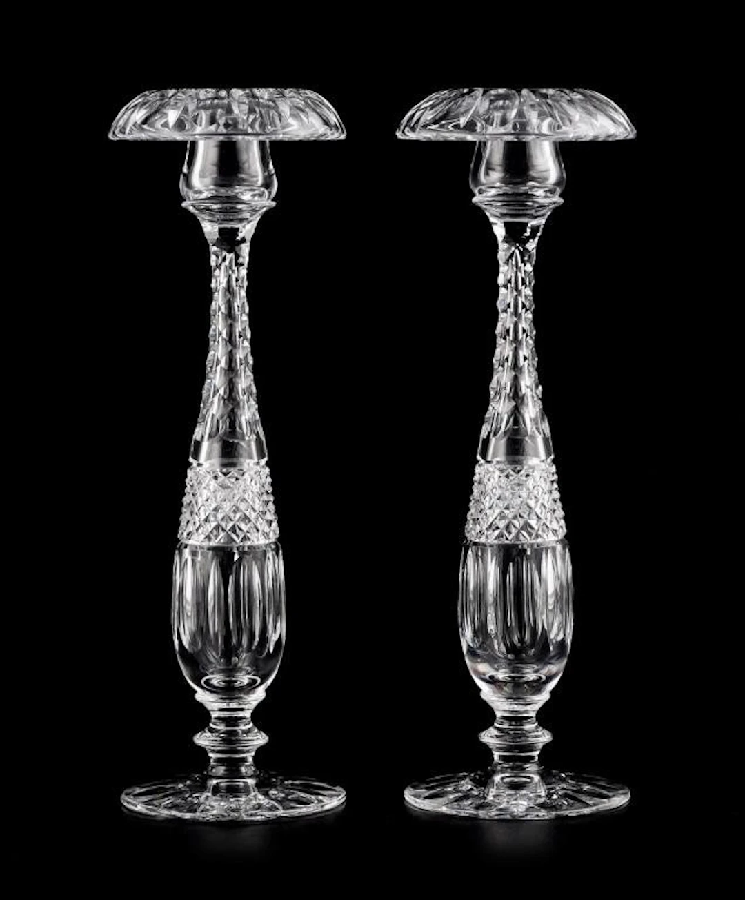 Pairpoint Rolled Rim Candlesticks Pair