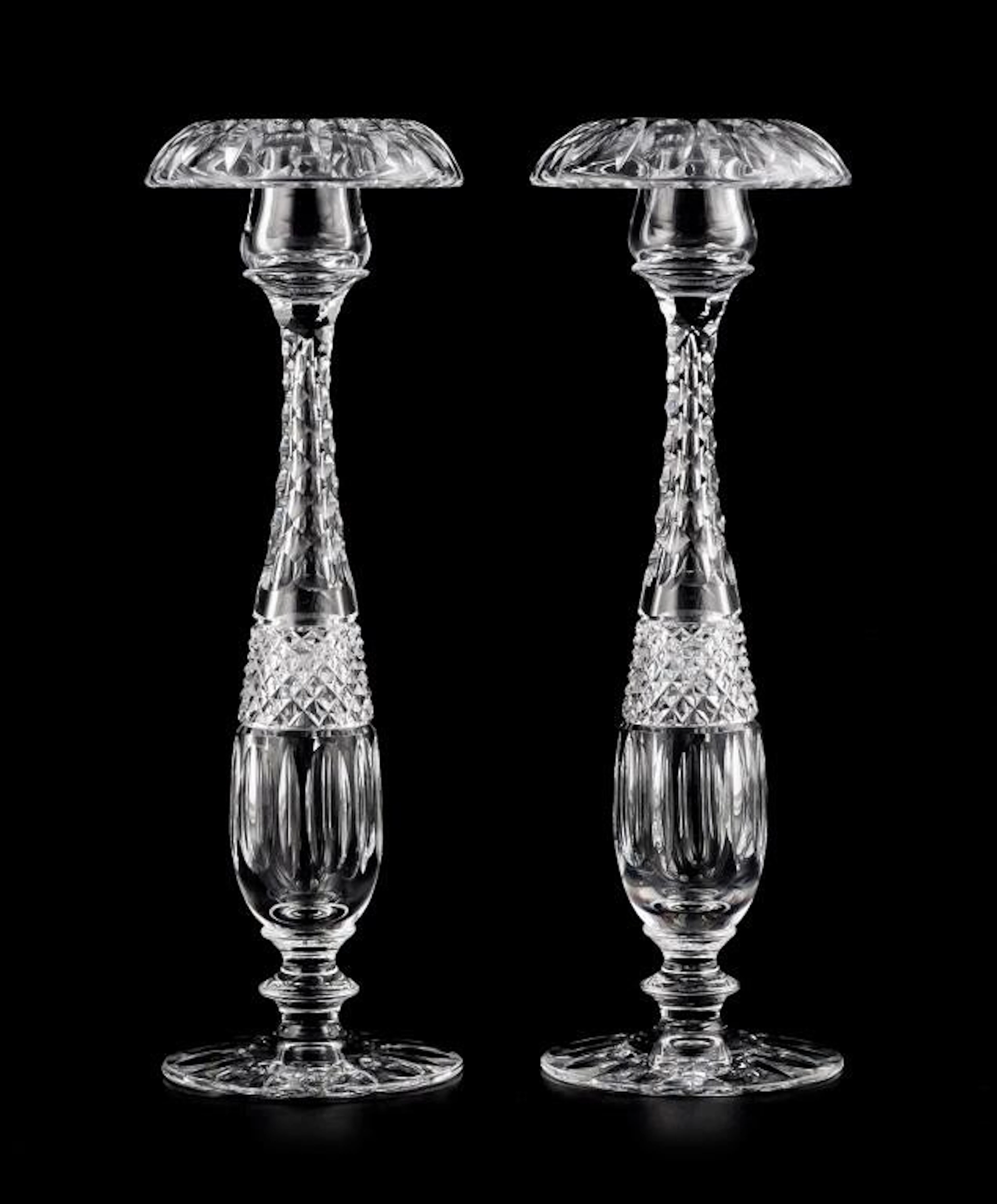 Pairpoint Rolled Rim Candlesticks Pair