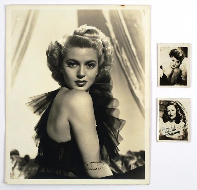 (3) Vintage Hollywood Actress Signed Photos