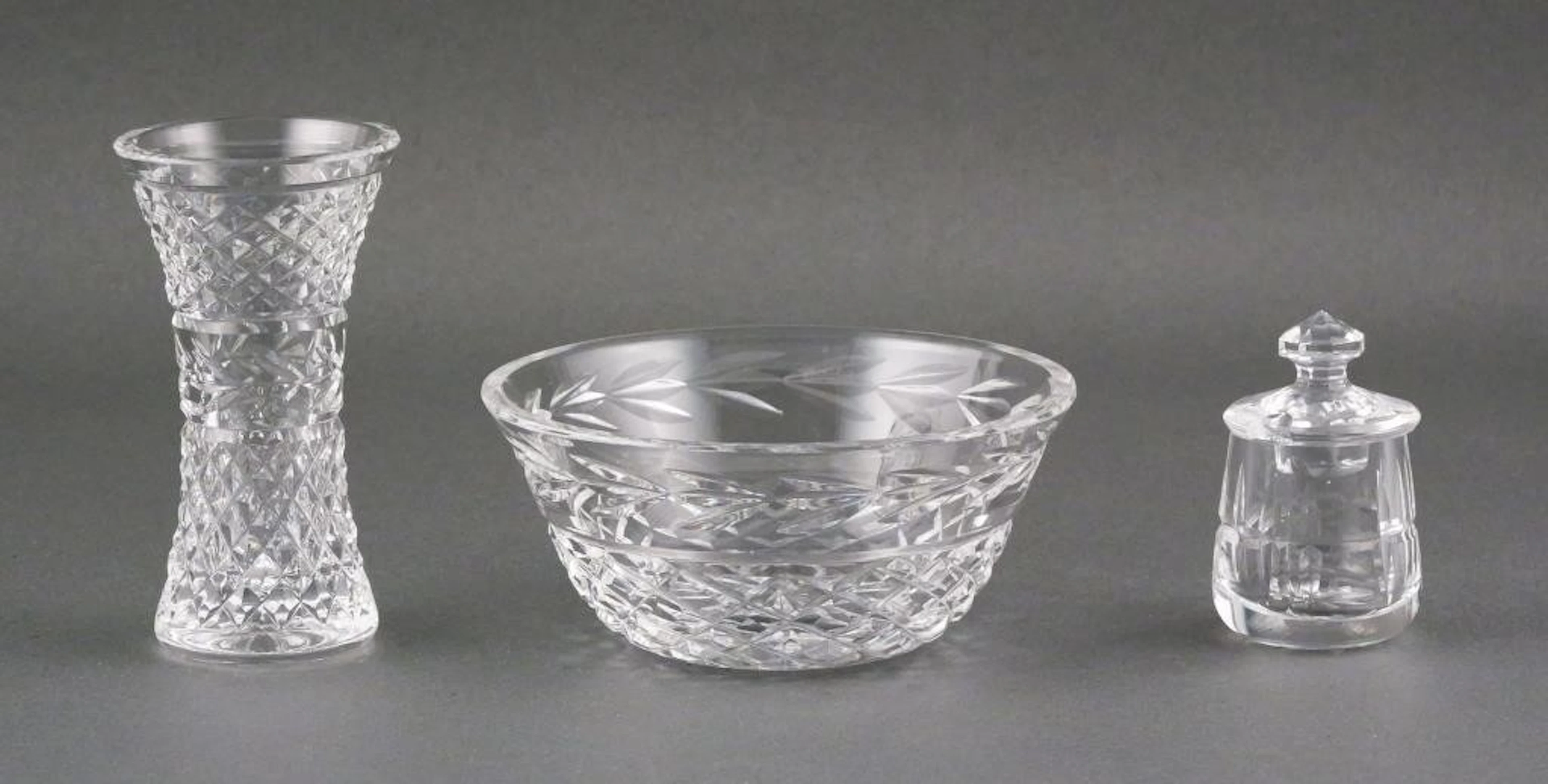 (3) Vintage Waterford Crystal Pieces
