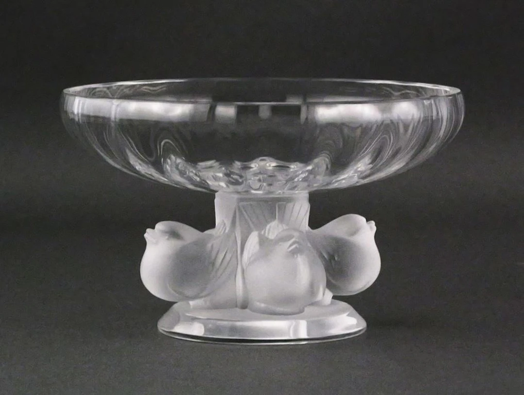 Lalique Nogent Pedestal Bowl