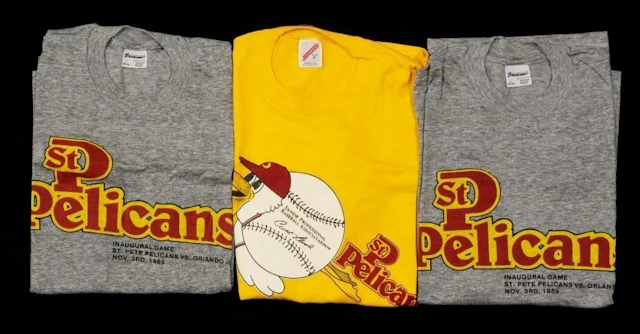 (3) Vintage St. Pete Pelicans Baseball T-Shirts