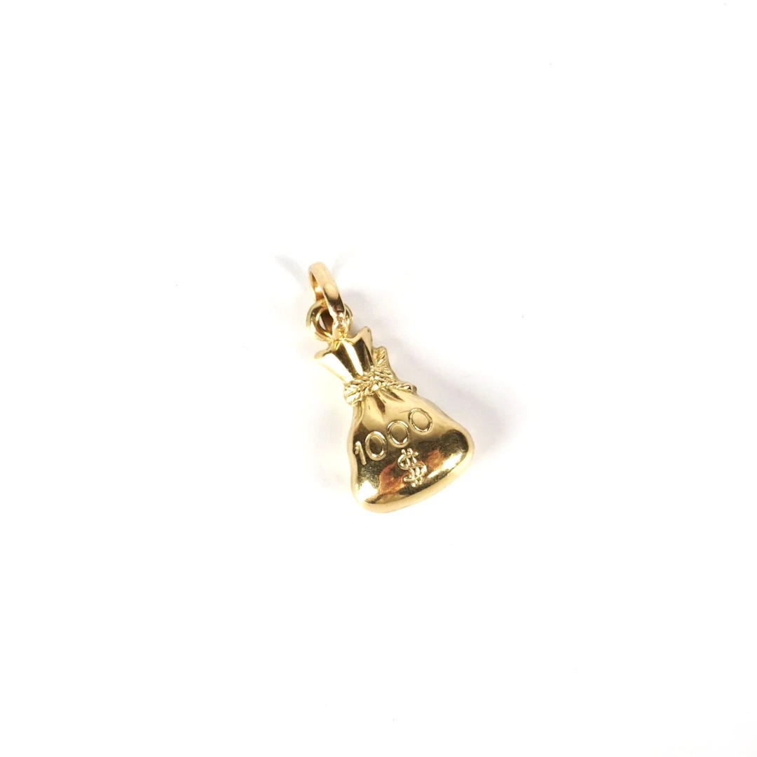 Pendentif "Bourse" en or jaune 18K (750/oo)
