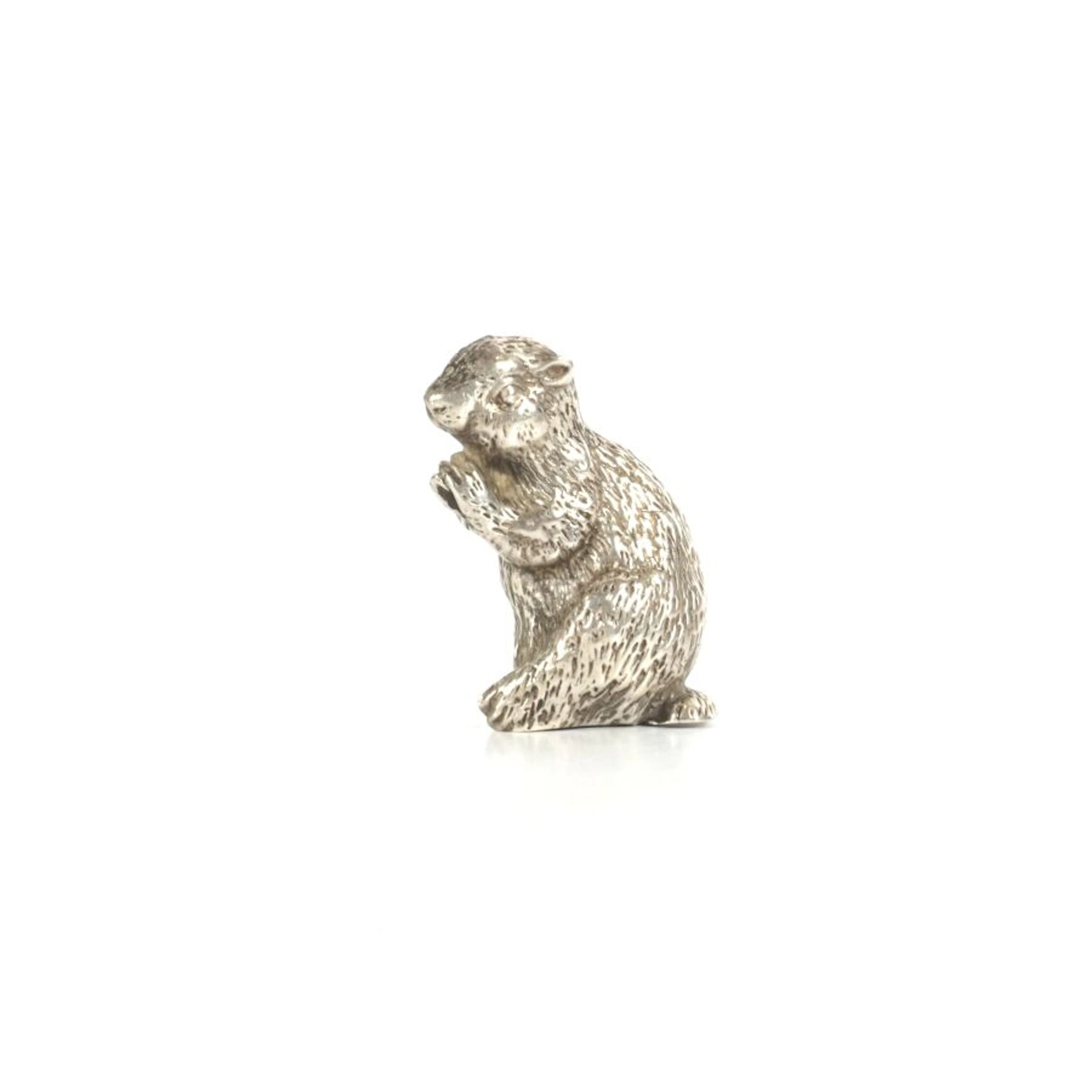 Marmotte en argent