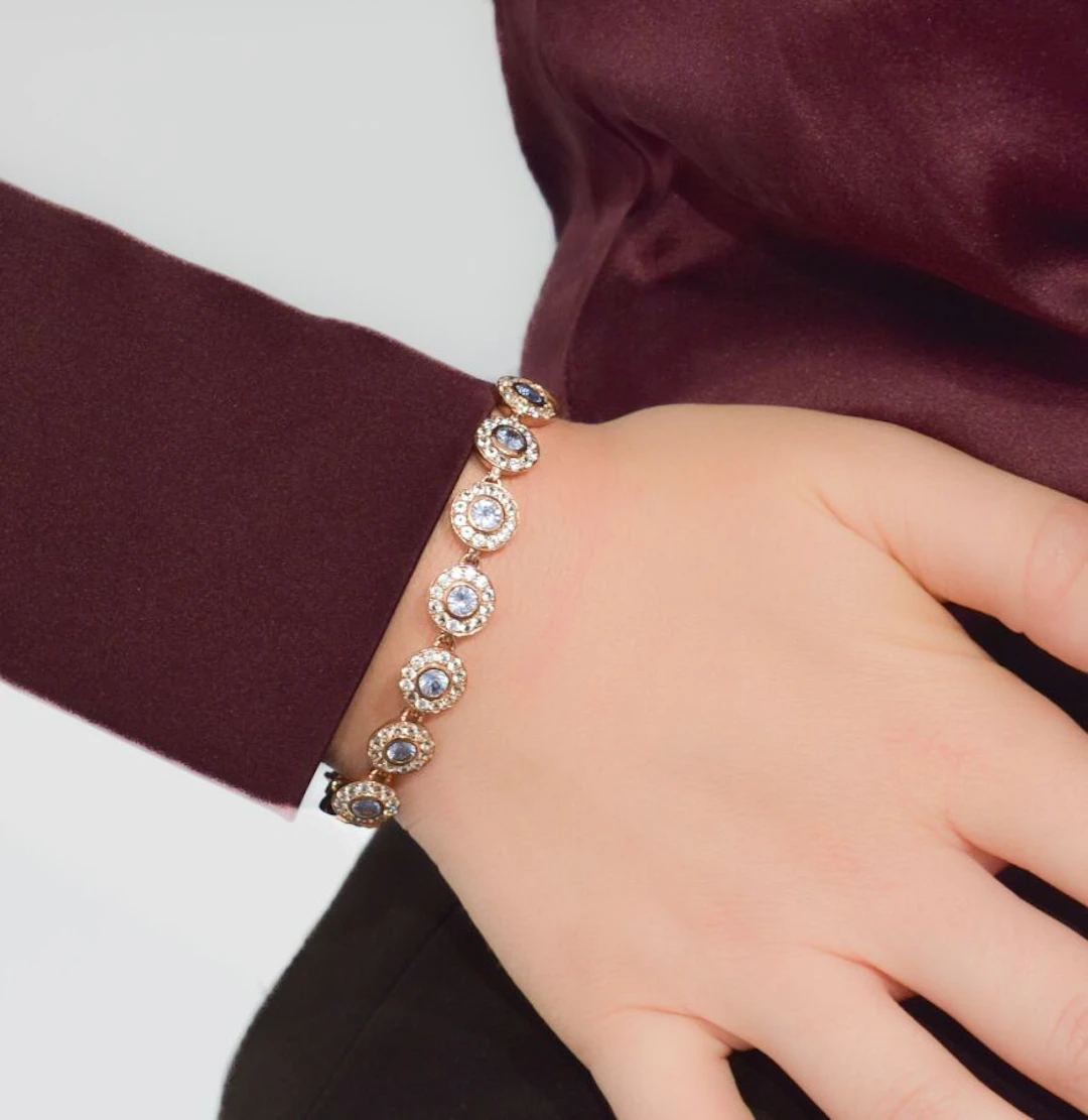 Bracelet finement articulé en or rose 9K (375/oo)