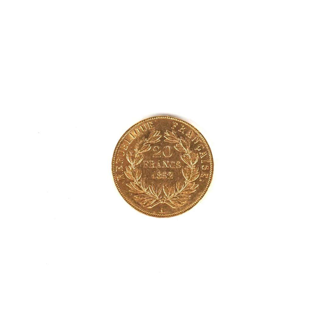 1 x 20 Francs Napoléon III "tête nue" 1852 A