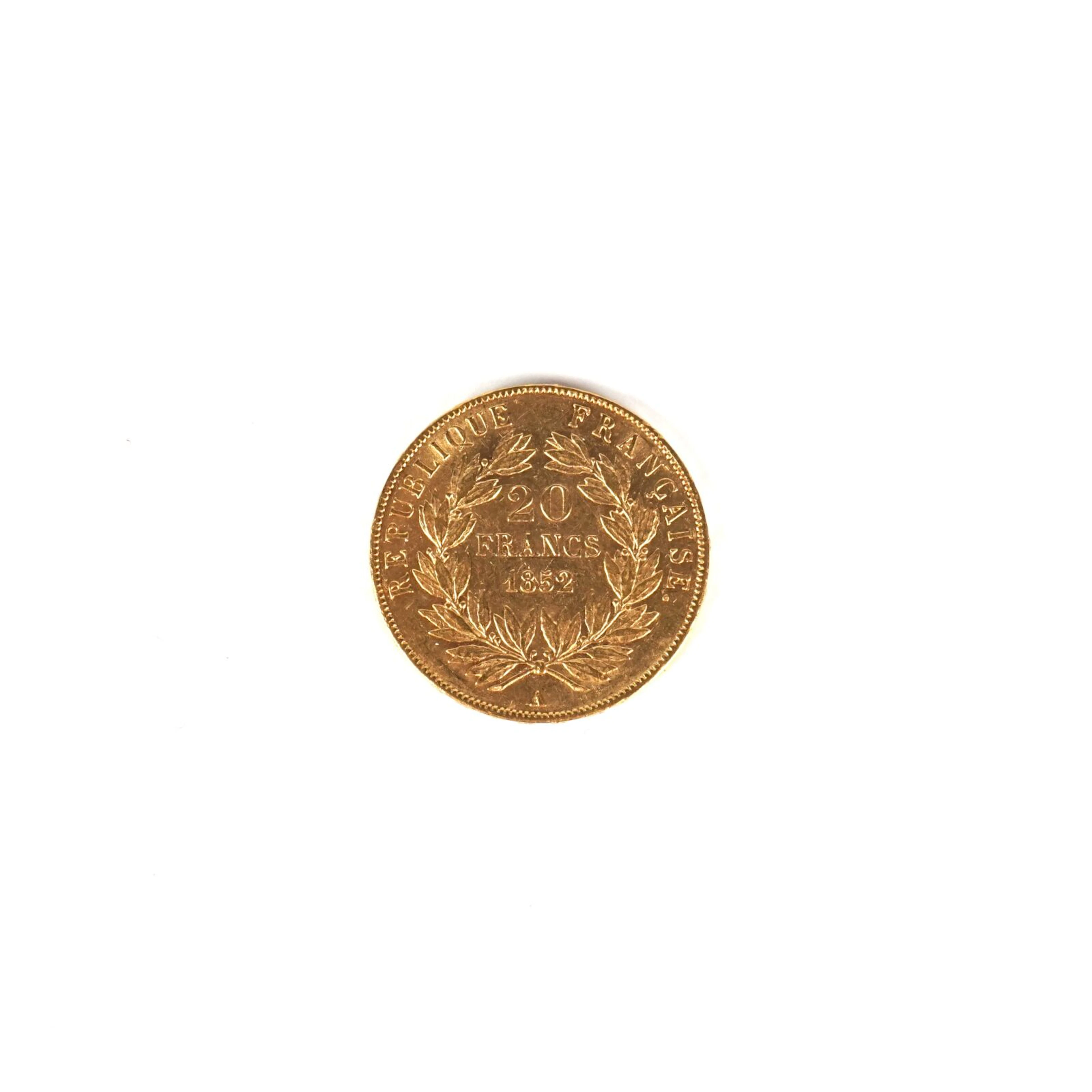 1 x 20 Francs Napoléon III "tête nue" 1852 A