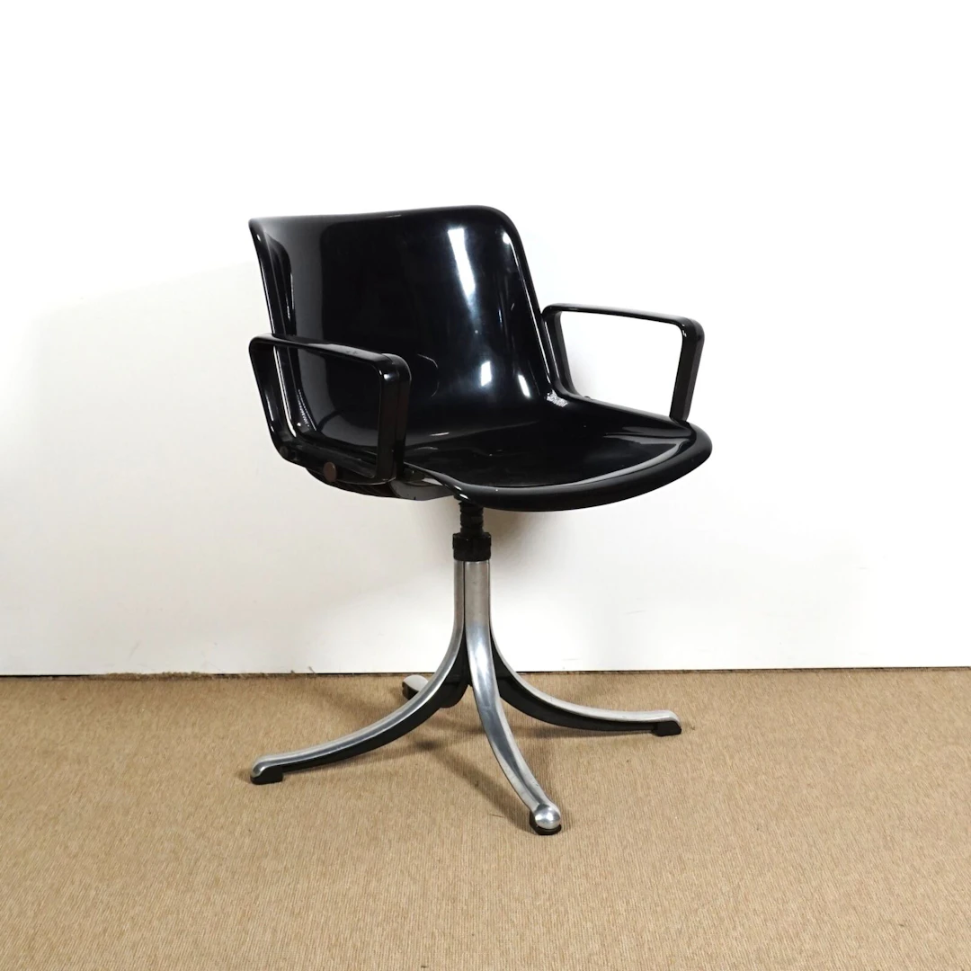 Osvaldo BORSANI (1911-1985) - Édition TECNO : Fauteuil pivotant